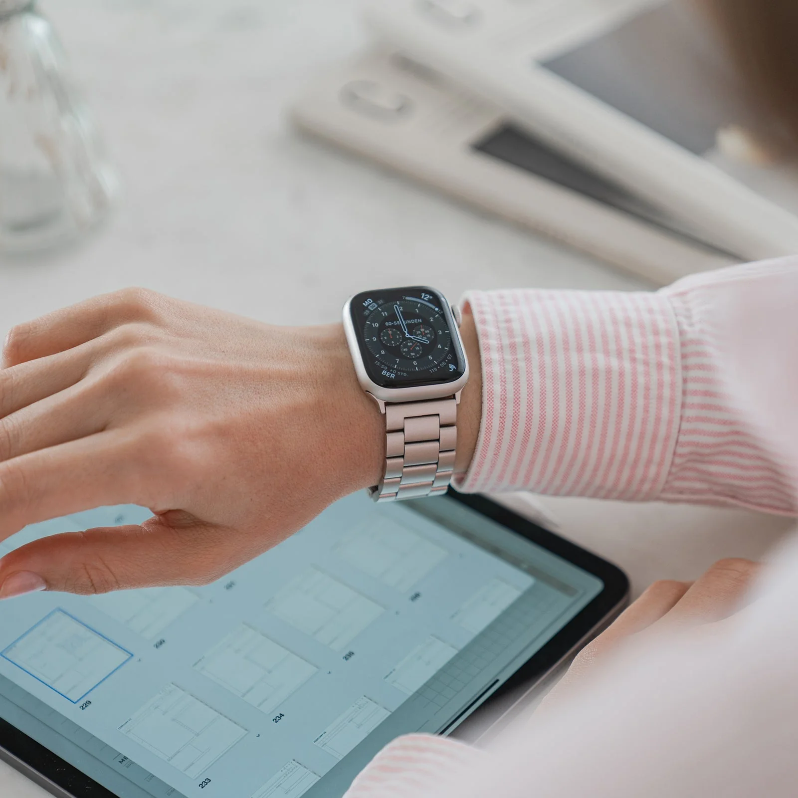arktisband Apple Watch Gliederarmband "Arctica" - Image 8