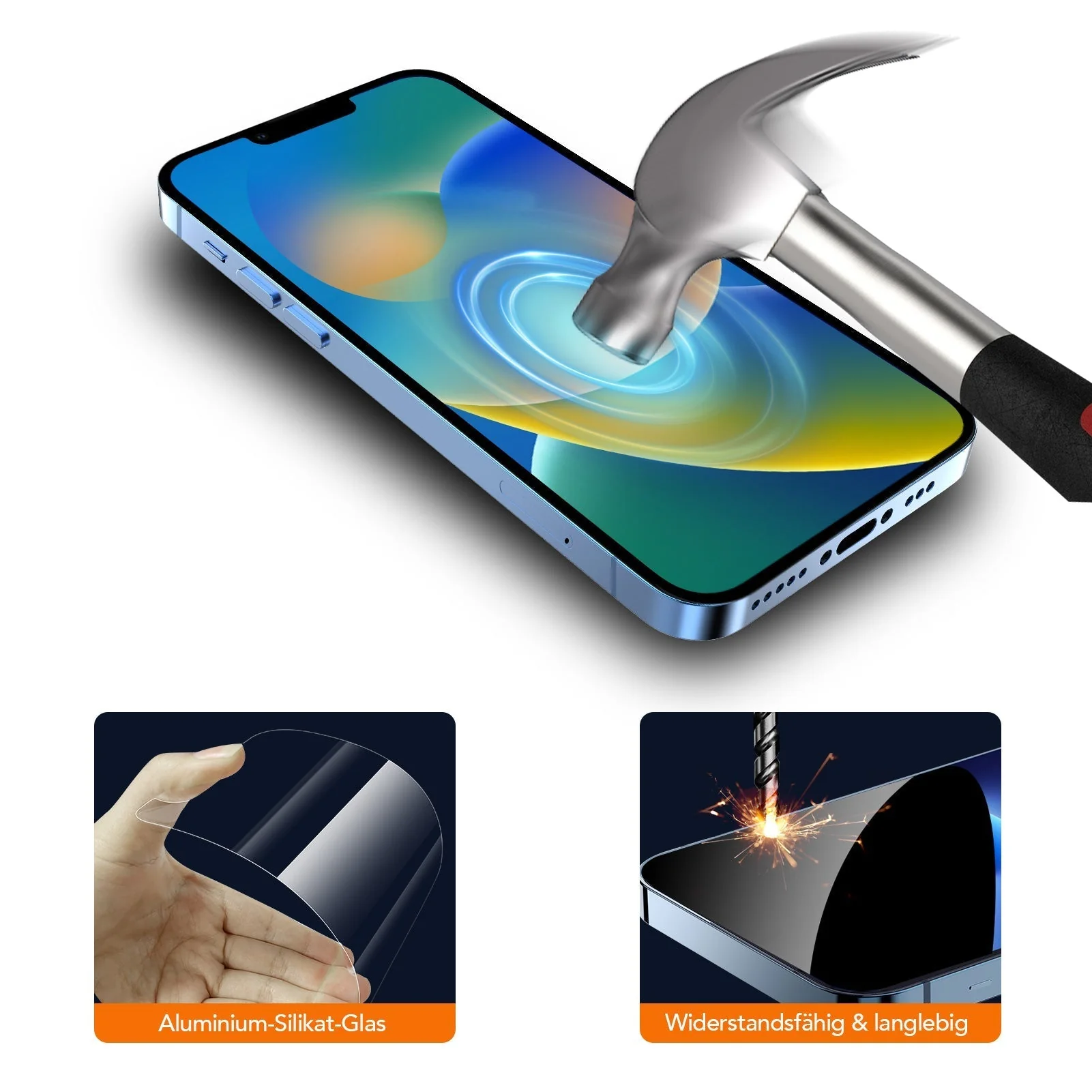 arktis 2er Set iPhone 13 Pro Max REVOLUTION Glas-Displayschutz - Image 5