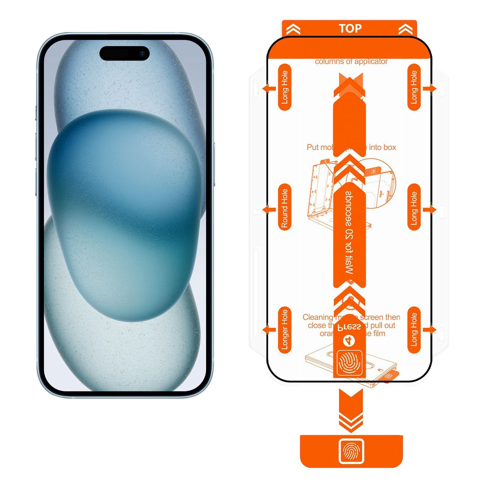 arktis 2er Set iPhone 15 Plus REVOLUTION Glas-Displayschutz - Image 5