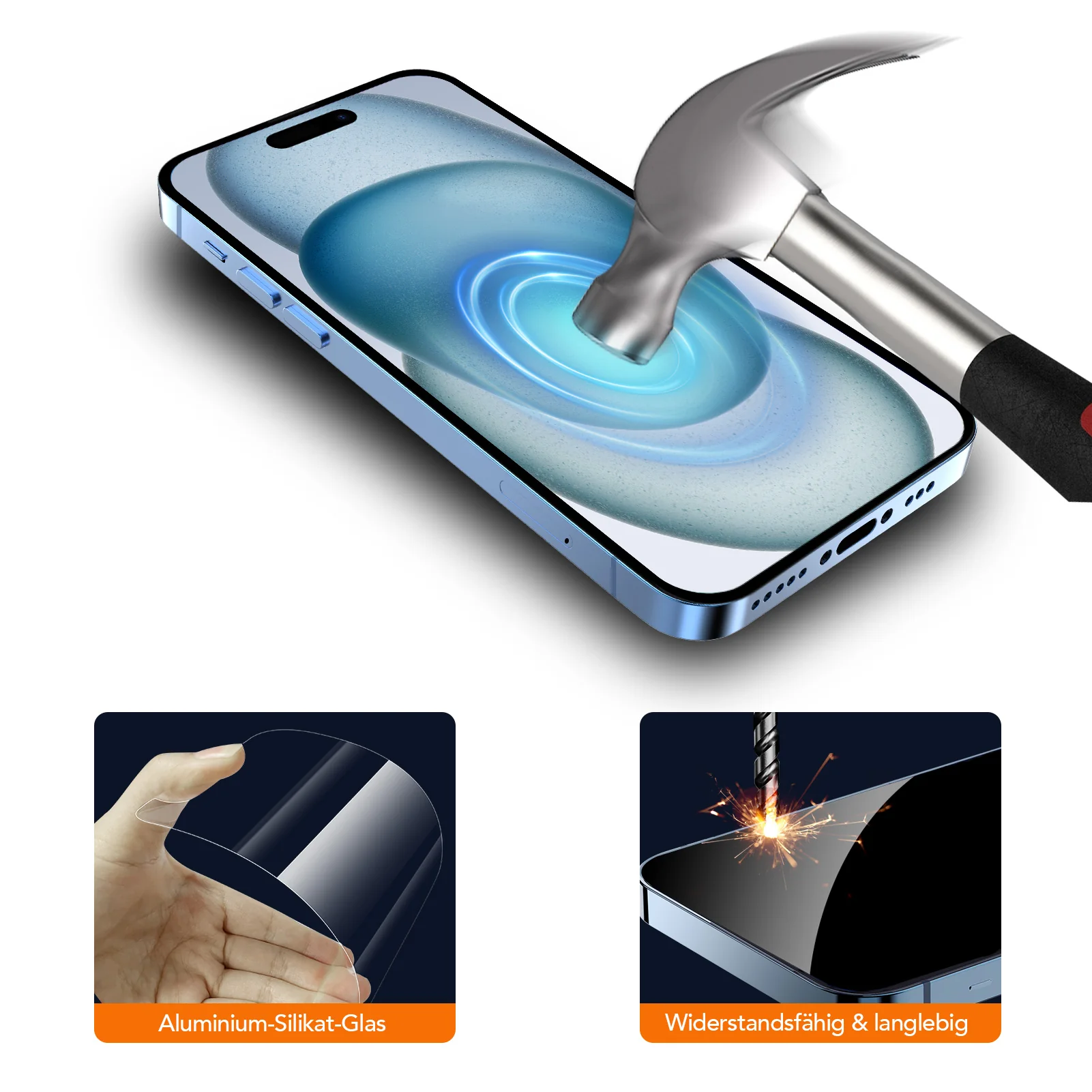 arktis 2er Set iPhone 15 Plus REVOLUTION Glas-Displayschutz - Image 7