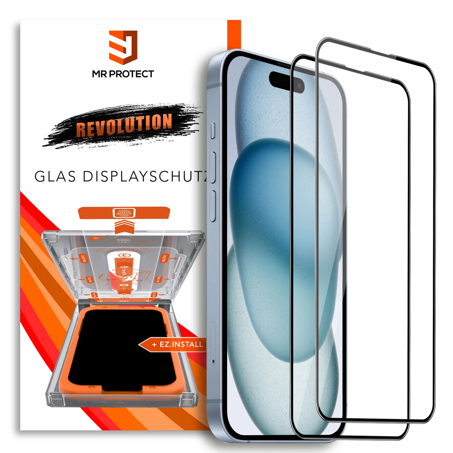 arktis 2er Set iPhone 15 REVOLUTION Glas-Displayschutz - Image 2