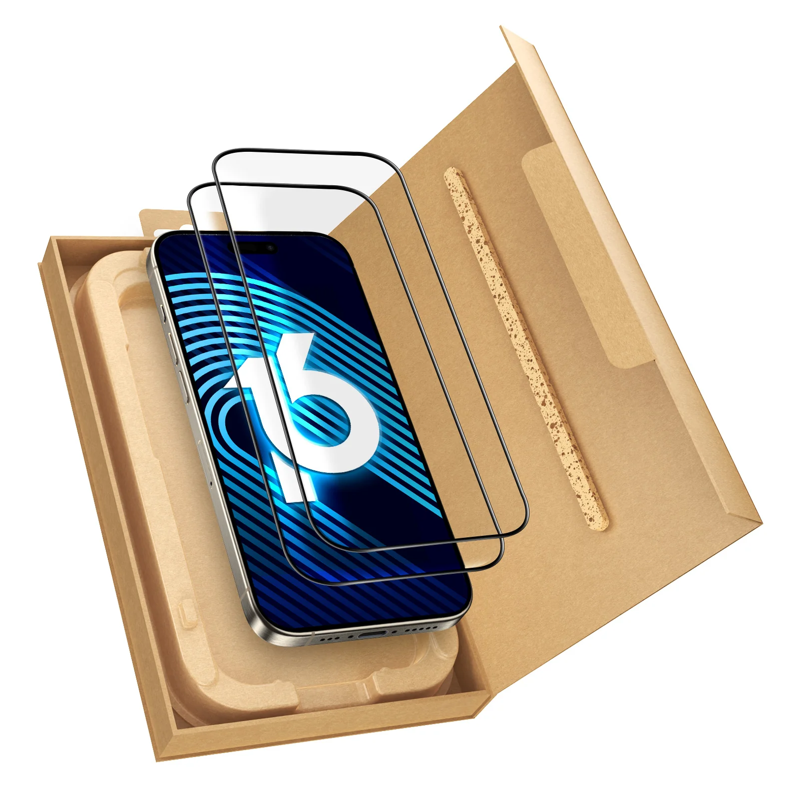 arktis 2er Set iPhone 16 Pro Max REVOLUTION Glas-Displayschutz