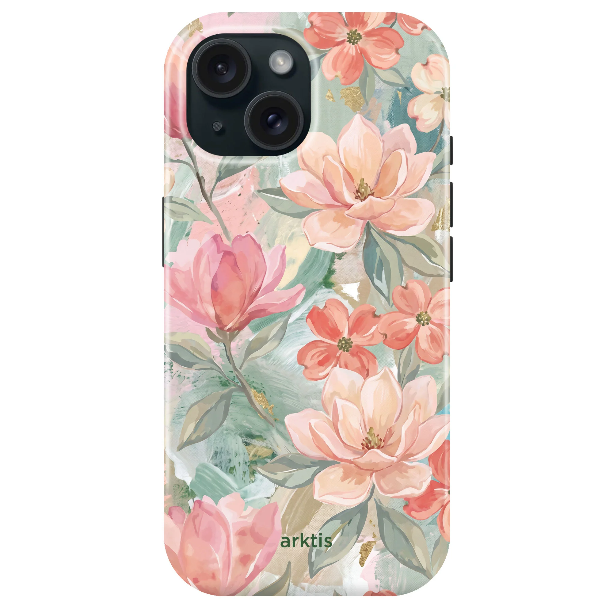 arktis iPhone 15 Hülle - Pastel Flowers
