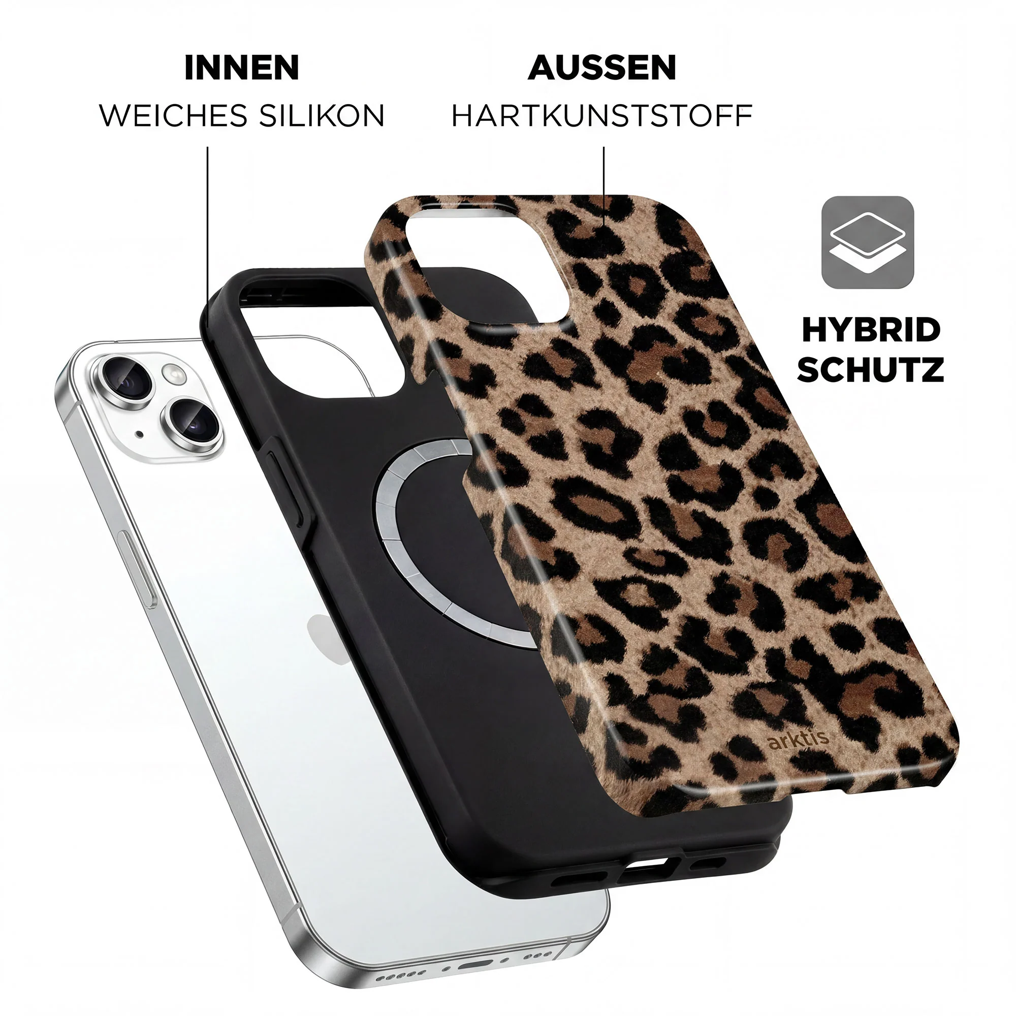 arktis iPhone 15 Hülle - Sweet Leopard - Image 2