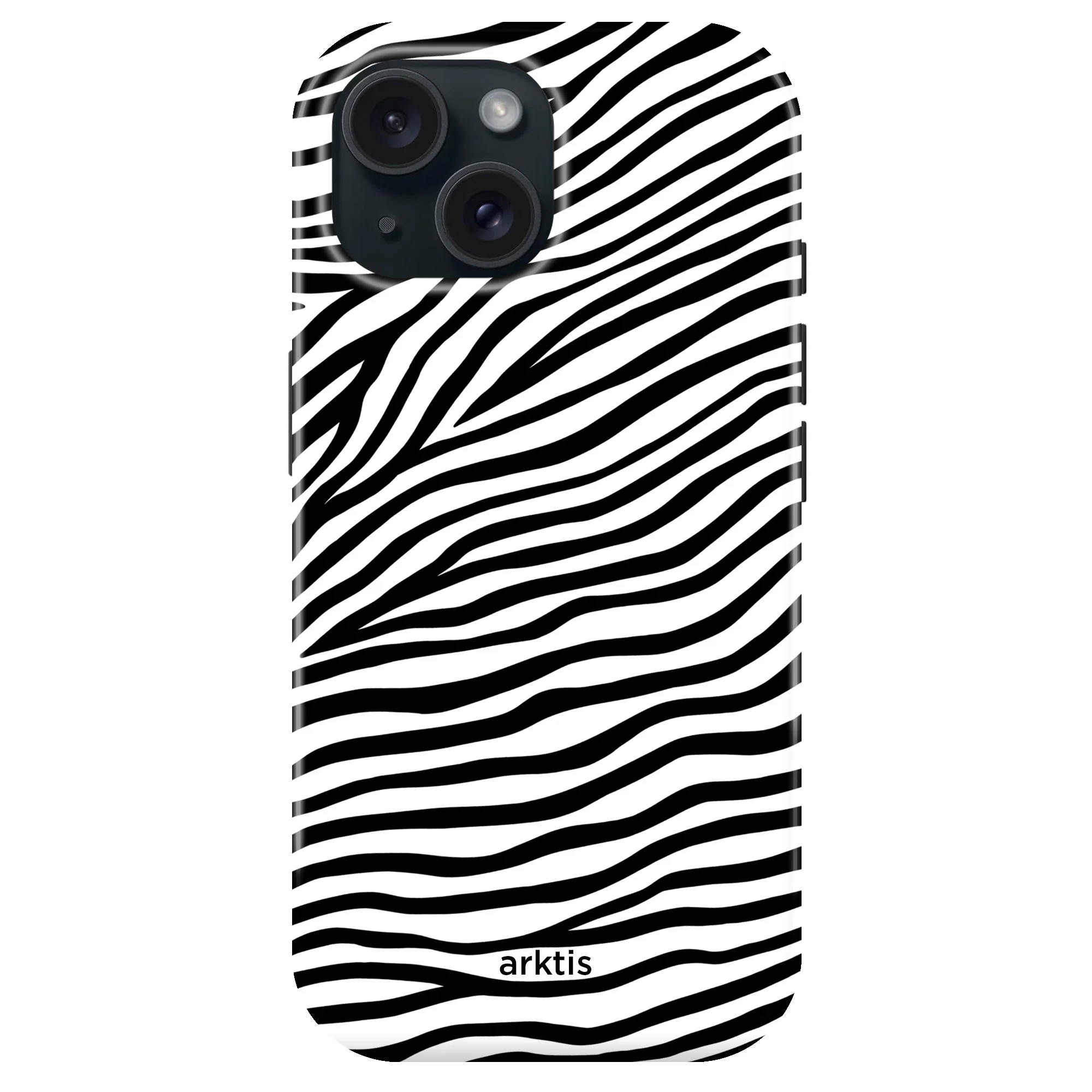 arktis iPhone 15 Hülle - Zebra