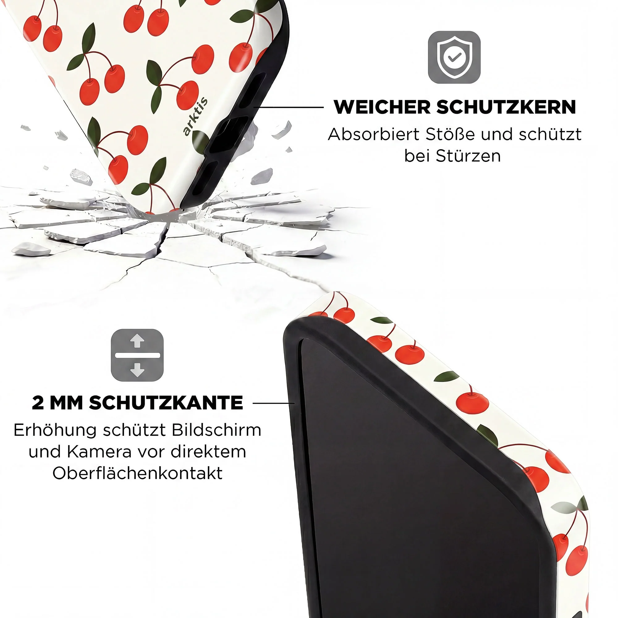 arktis iPhone 14 Pro Hülle - Cherry - Image 4
