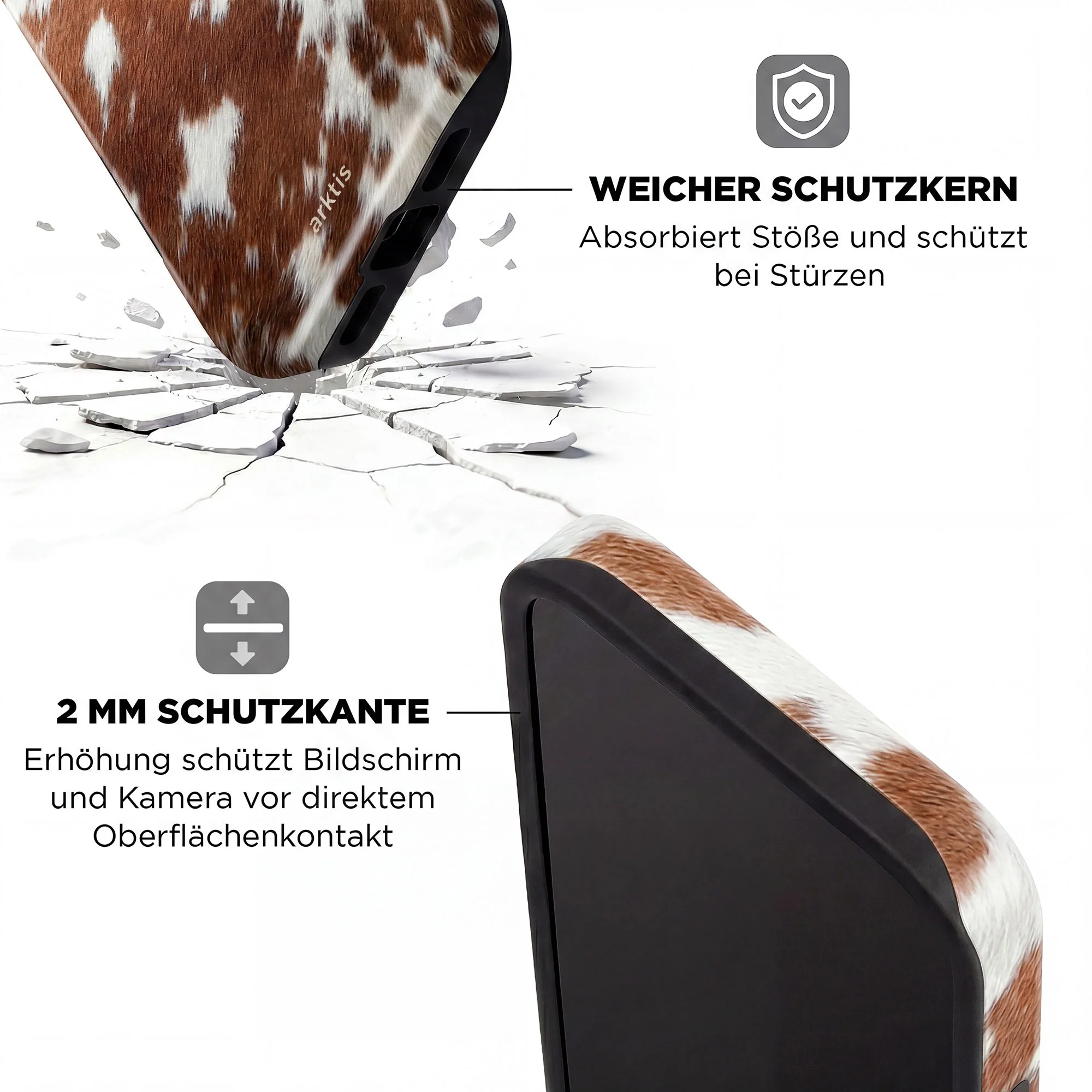 arktis iPhone 16 Hülle - Cow - Image 4