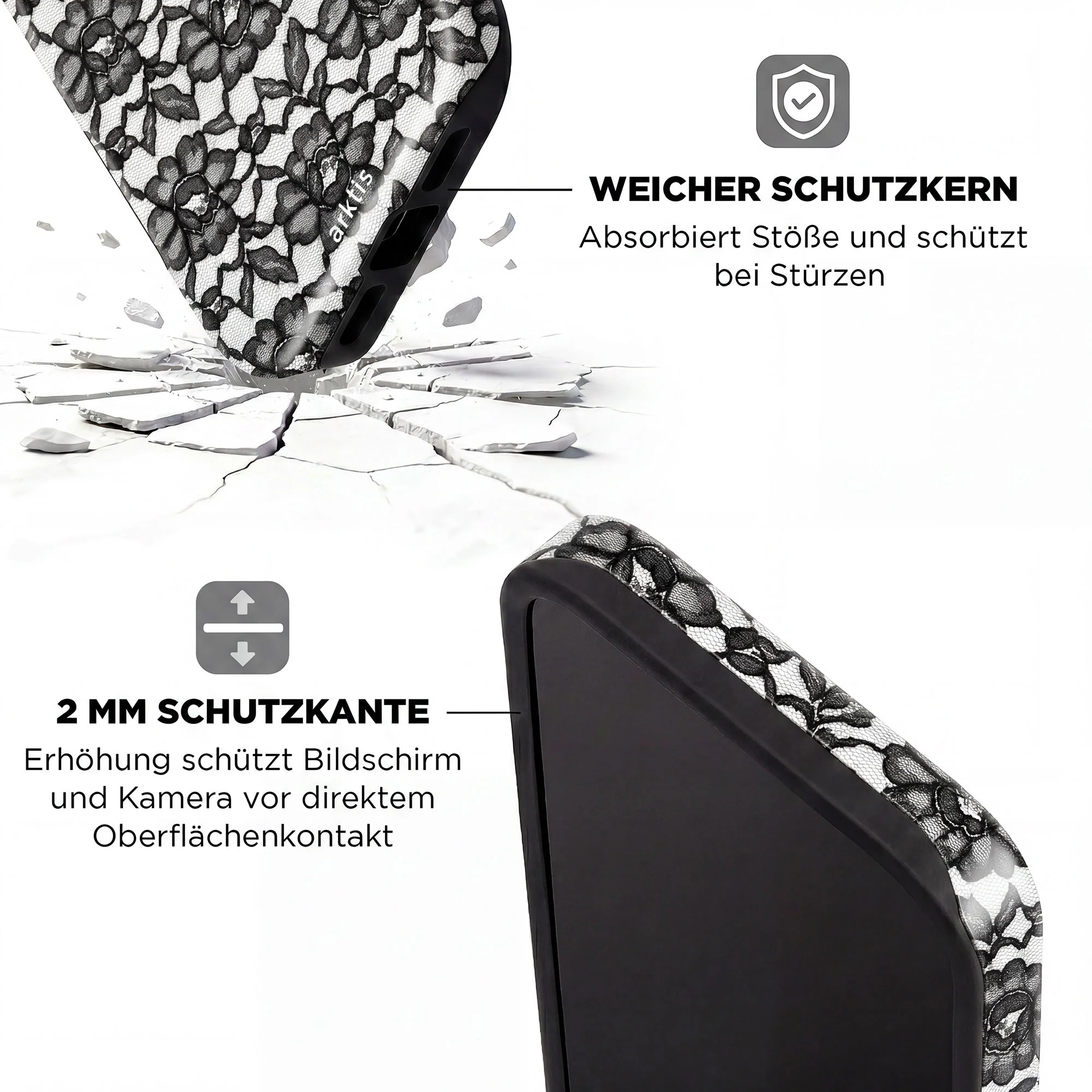 arktis iPhone 17 Hülle - Dark Rose - Image 4