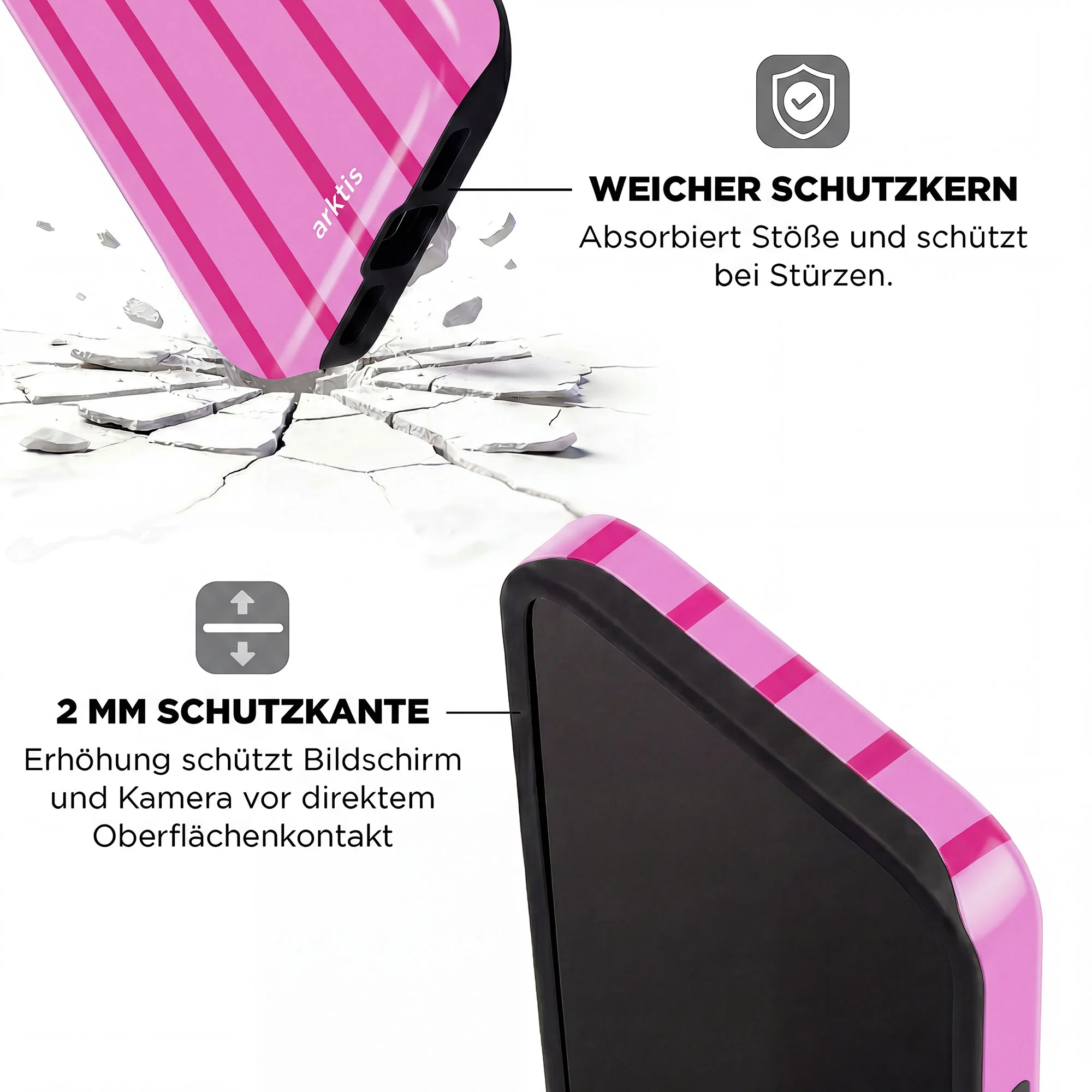 arktis iPhone 16 Pro Hülle - Lady Stripes - Image 4