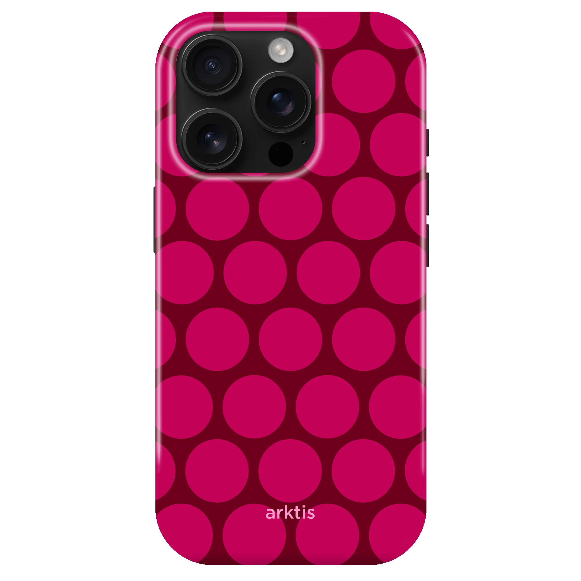 arktis iPhone 14 Pro Hülle - Polka Dots