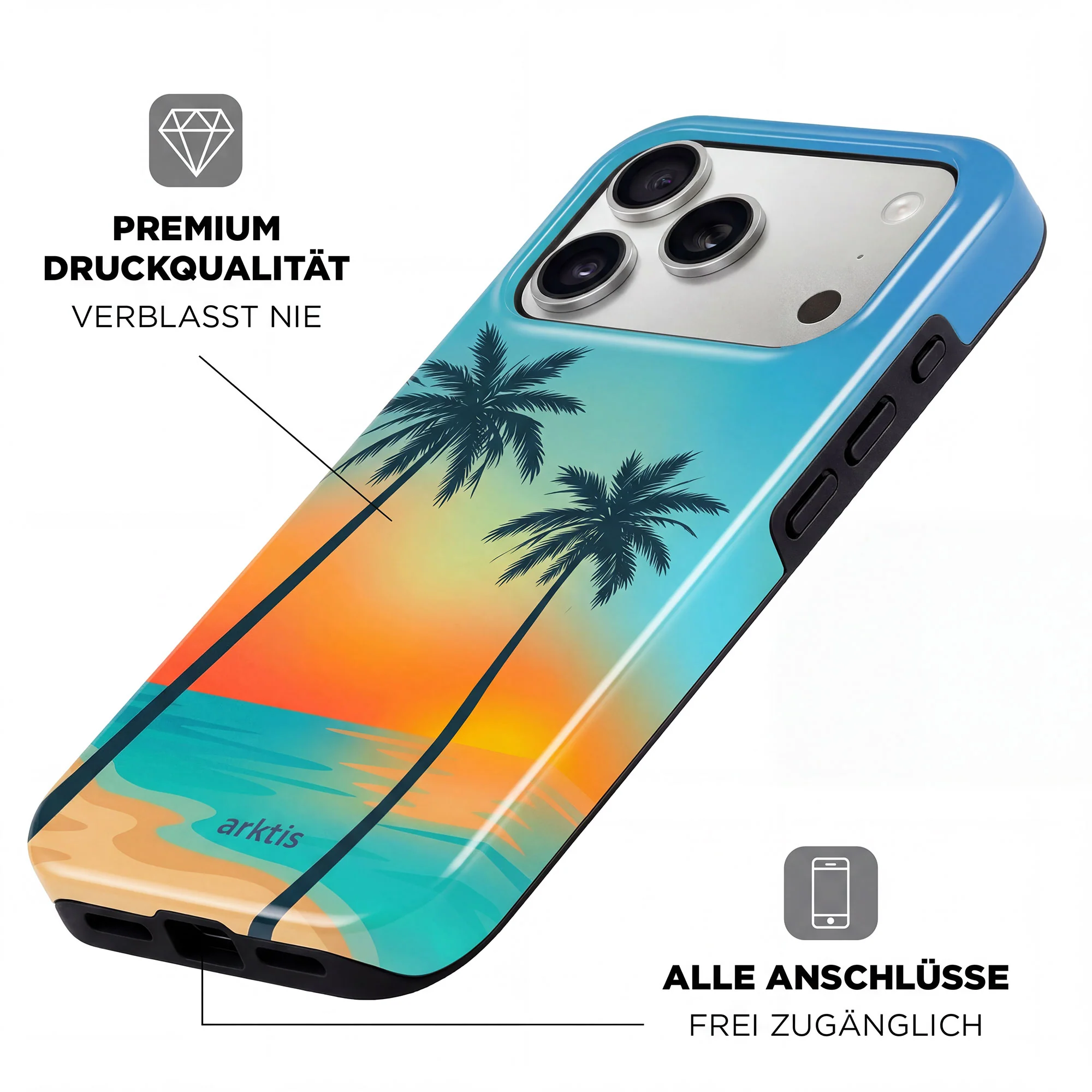 arktis iPhone 17 Pro Max Hülle - Sunset Beach - Image 3