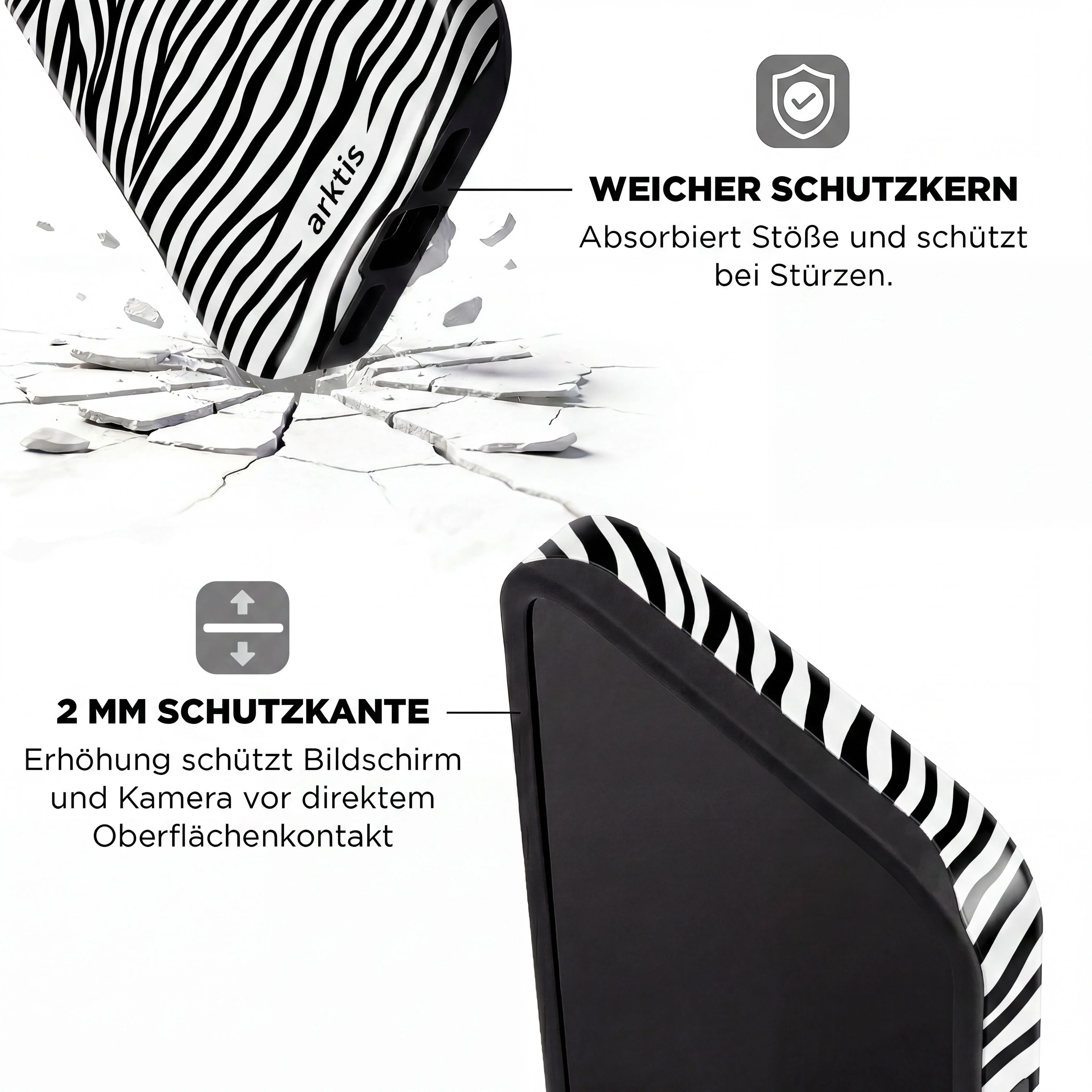 arktis iPhone 16 Hülle - Zebra - Image 4