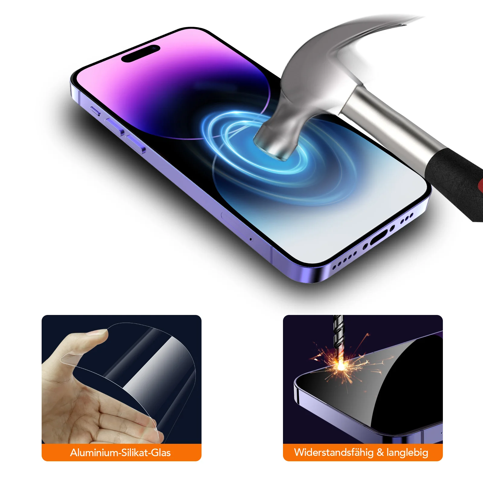 arktis 2er Set iPhone 14 Pro REVOLUTION Glas-Displayschutz - Image 7