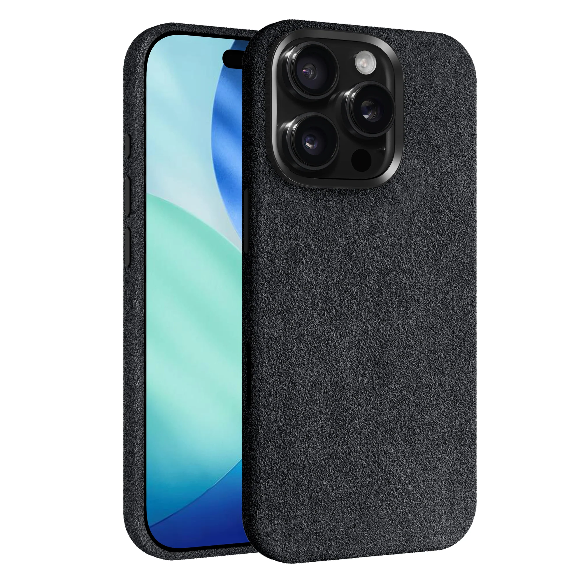 arktis iPhone 16 Pro Hülle aus Alcantara
