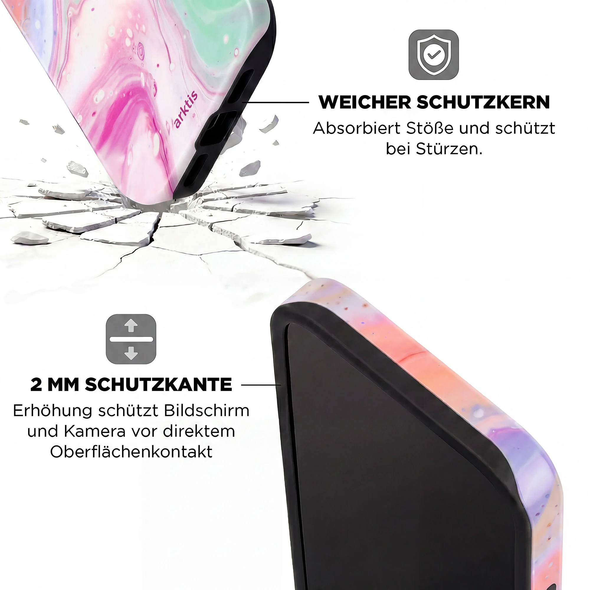 arktis iPhone 14 Pro Hülle - Neo Marble - Image 4