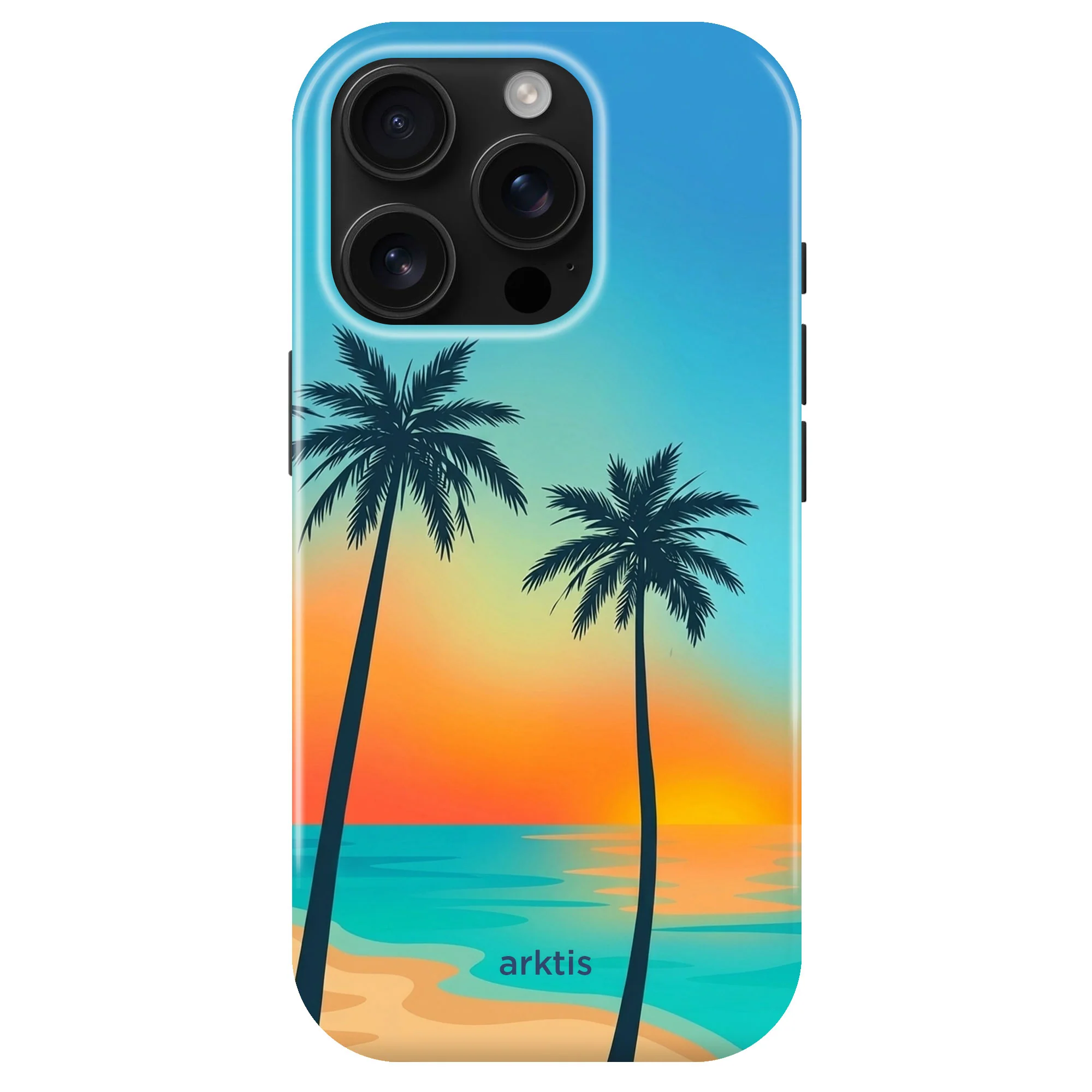 arktis iPhone 15 Pro Max Hülle - Sunset Beach