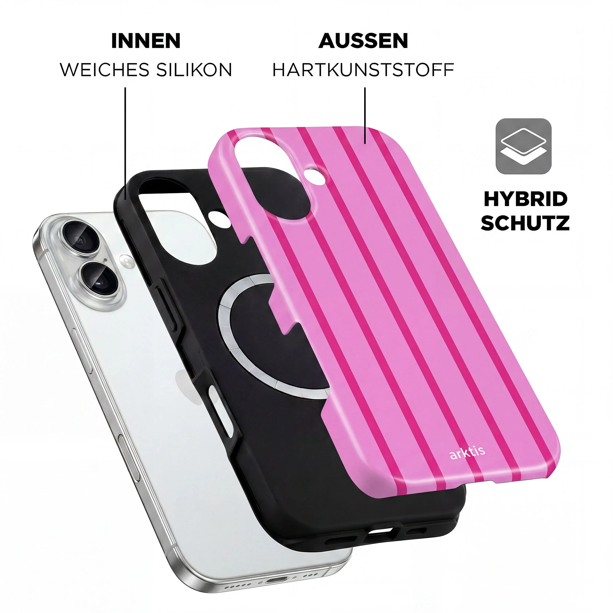 arktis iPhone 17 Hülle - Lady Stripes - Image 2