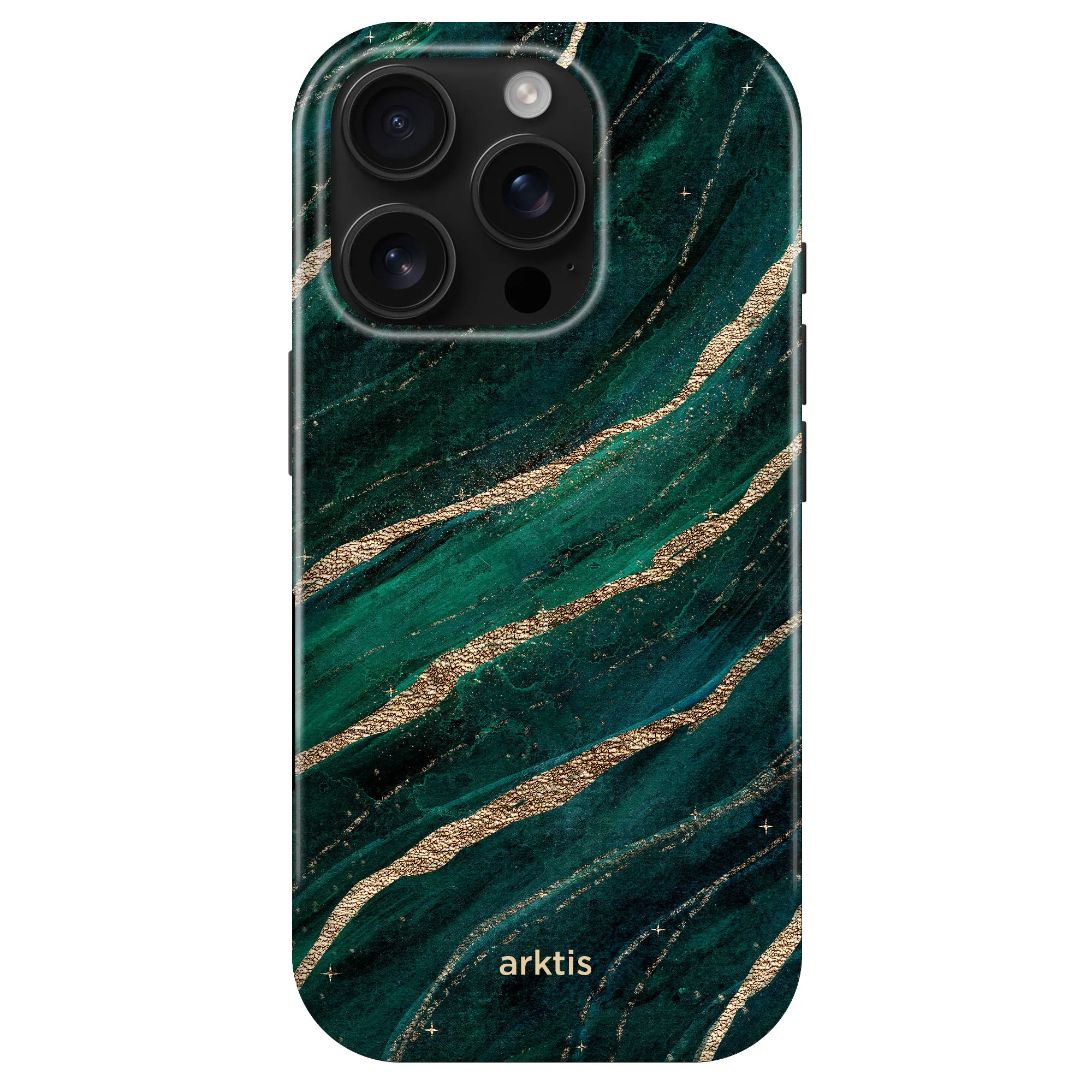 arktis iPhone 16 Pro Hülle - Green Marble