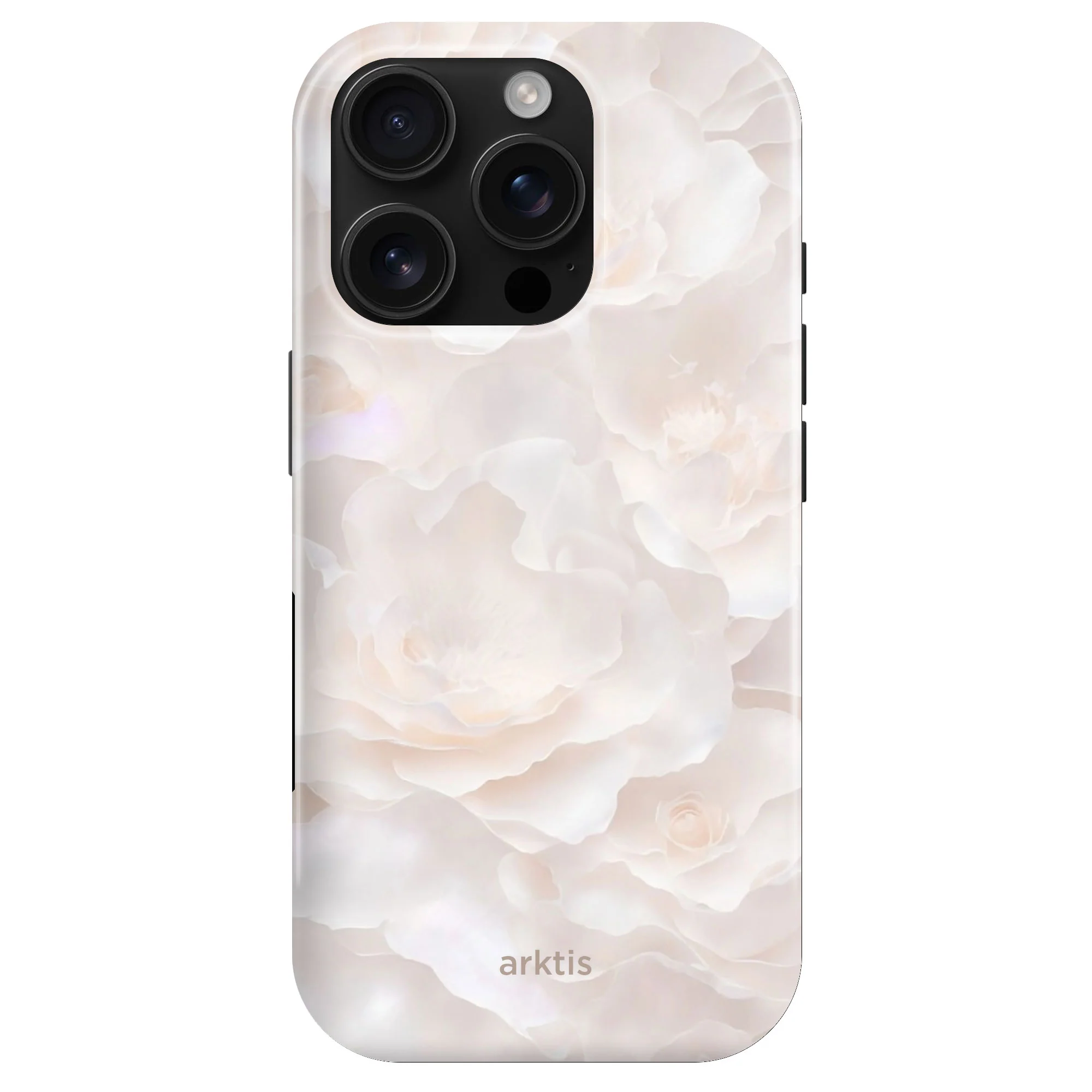 arktis iPhone 16 Pro Hülle - Marble Flower
