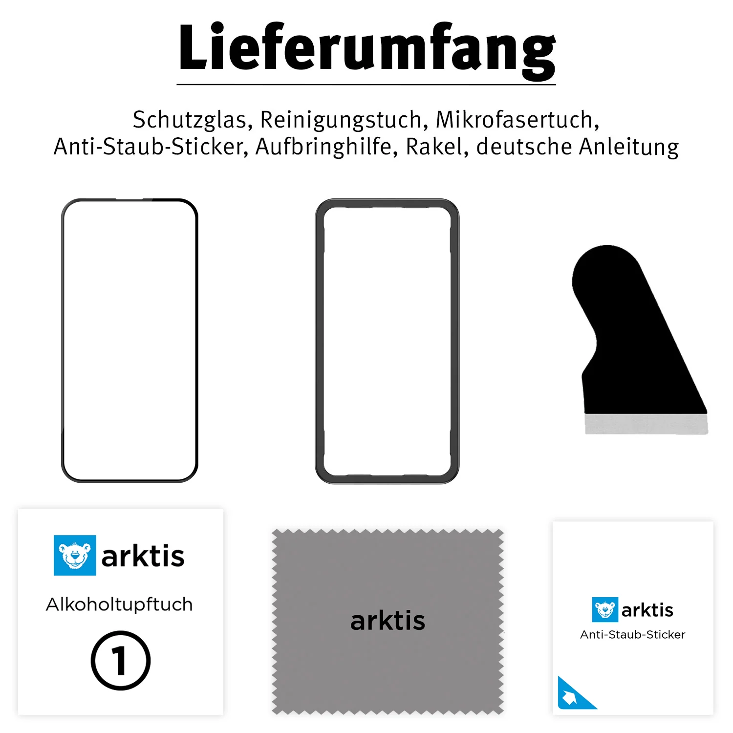 arktis iPhone 16 Displayschutz GLAS - hüllenfreundlich - Image 18