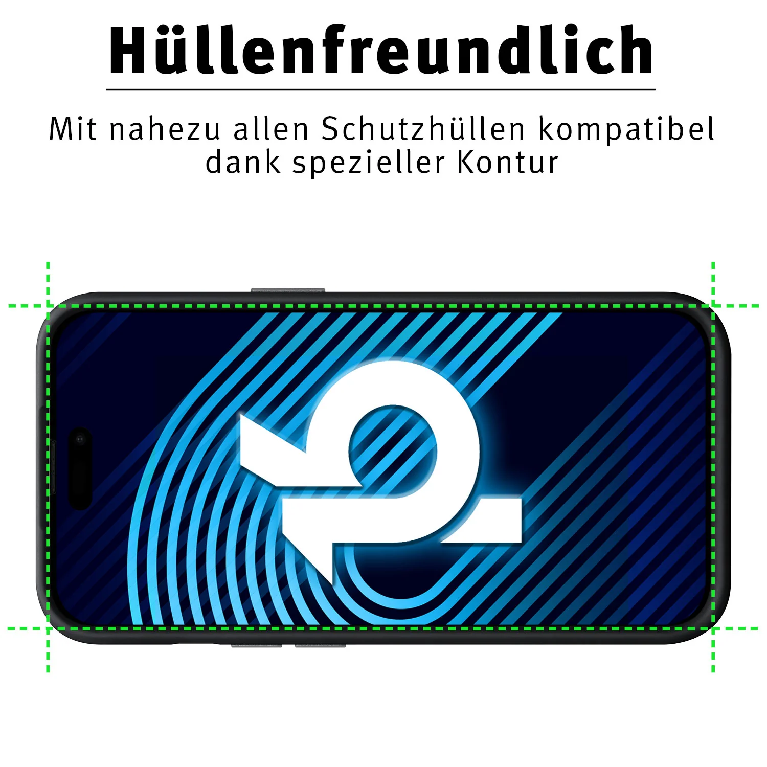 arktis iPhone 16 Displayschutz GLAS - hüllenfreundlich - Image 5