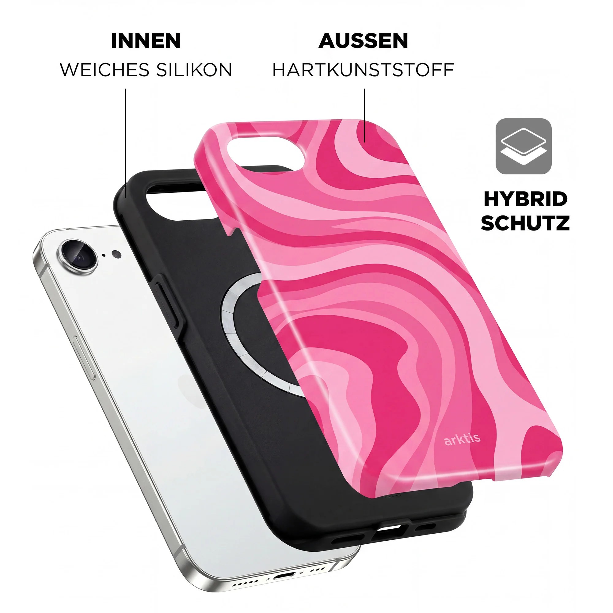 arktis iPhone 17e Hülle - Aura Pink - Image 2
