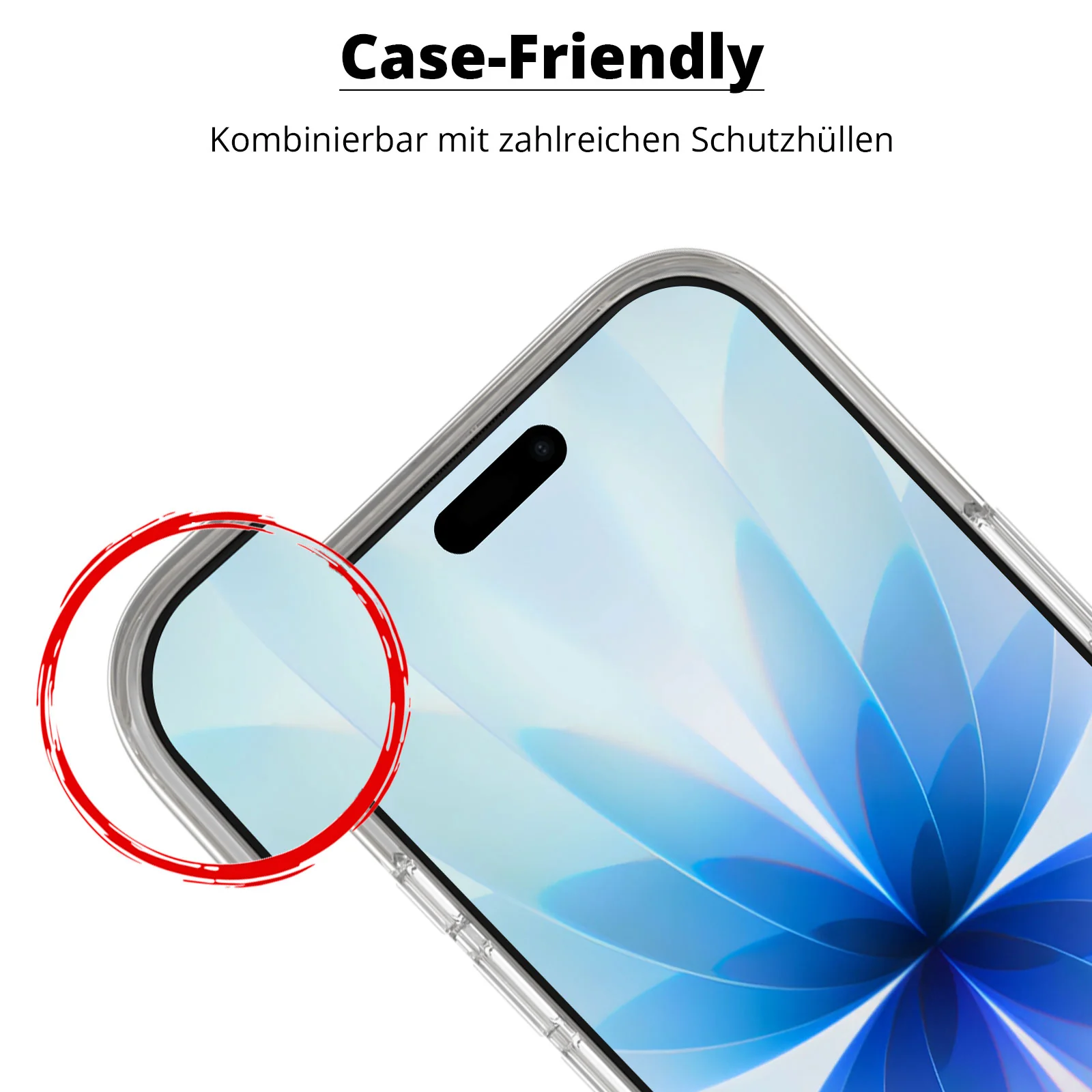 arktis iPhone 17 Displayschutzfolie - Staubfrei ohne Blasen - Image 4