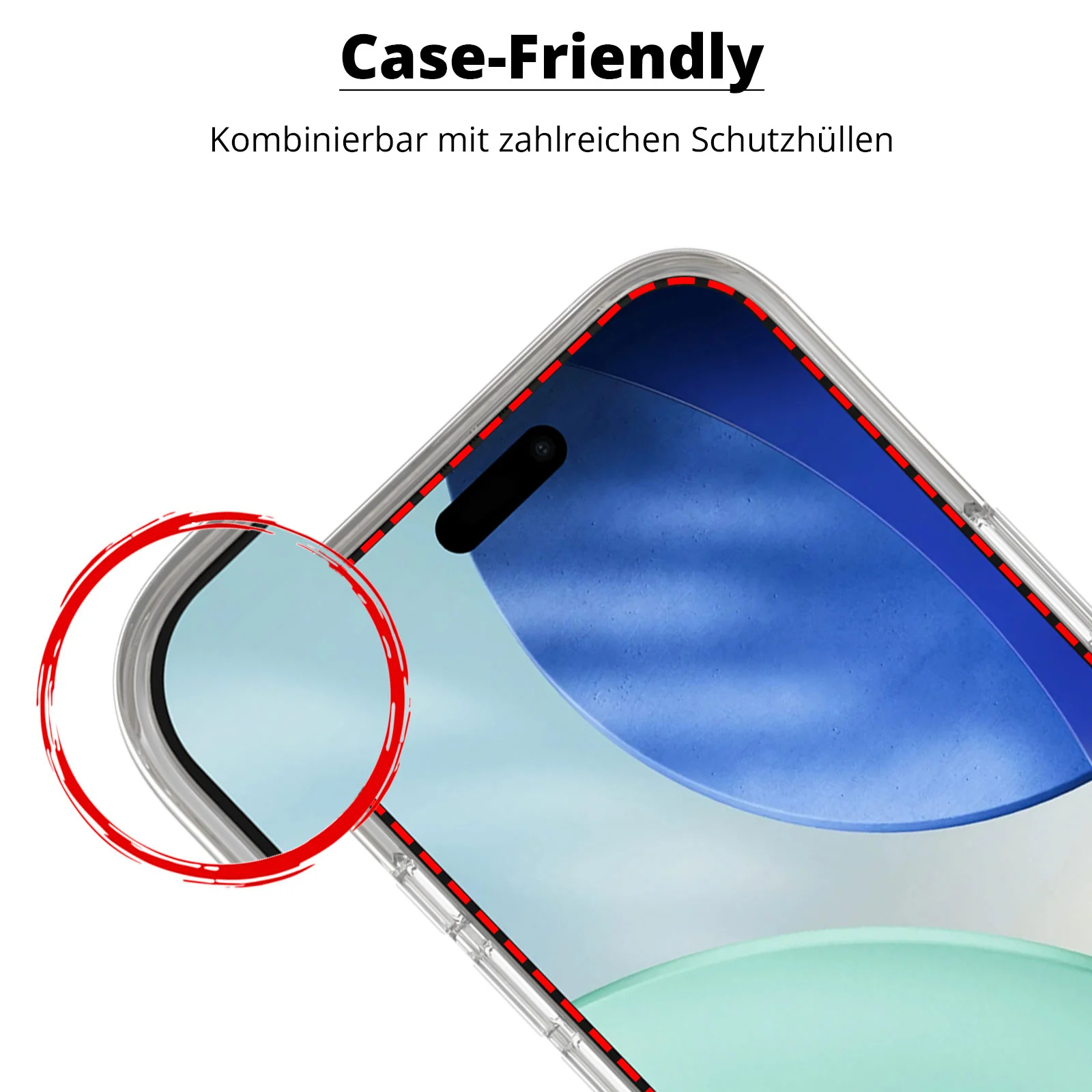 arktis iPhone 17 PRIVACY Displayschutzfolie - Staubfrei ohne Blasen - Image 3