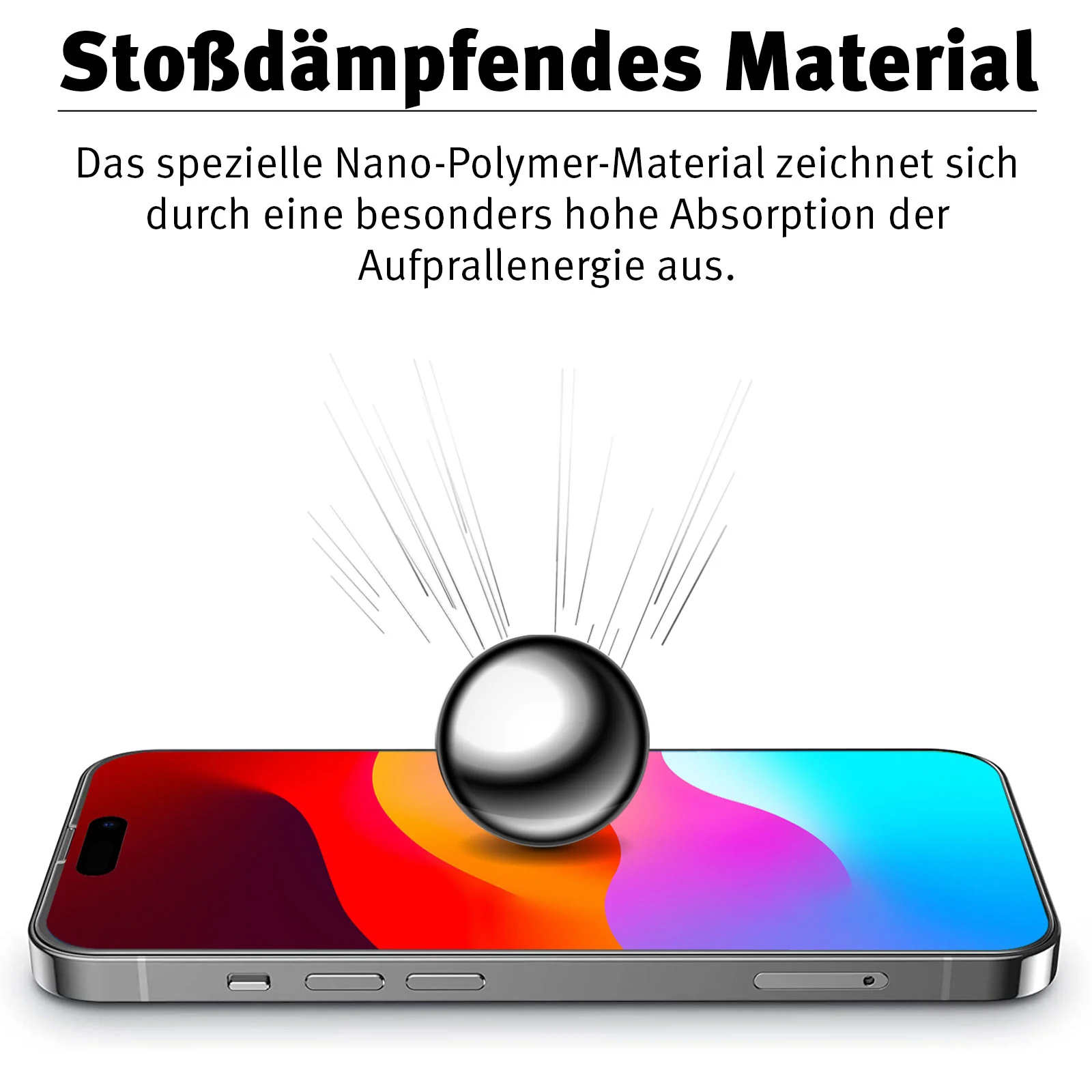 arktis iPhone 16 Plus Schutzfolie HYBRID 3D - Image 3