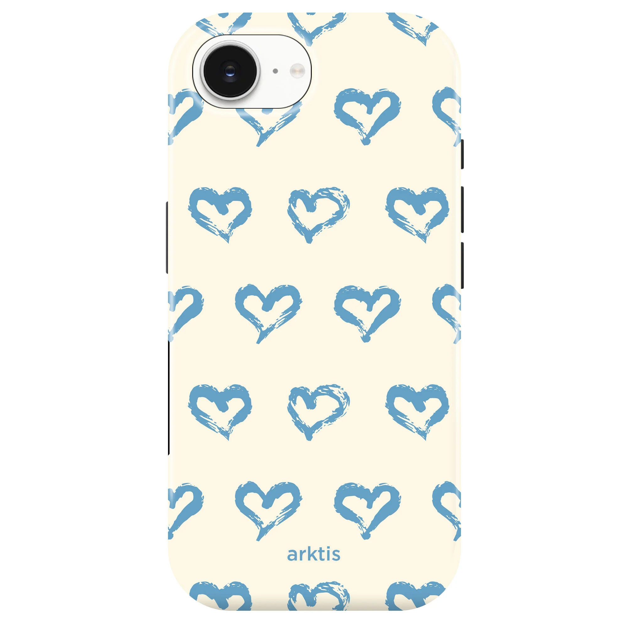 arktis iPhone 17e Hülle - Blue Hearts