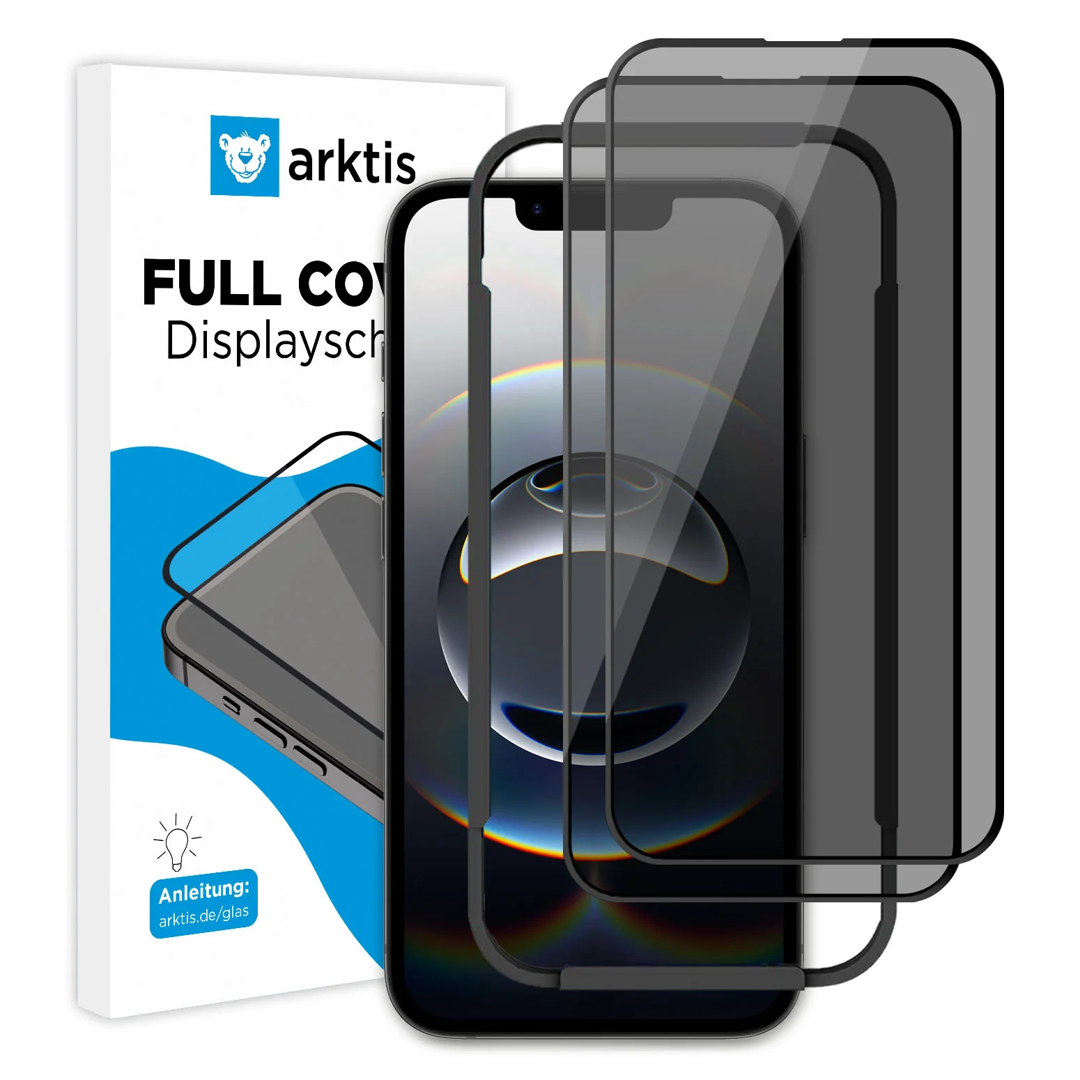 arktis iPhone 16e PRIVACY Displayschutz GLAS - hüllenfreundlich - Image 4