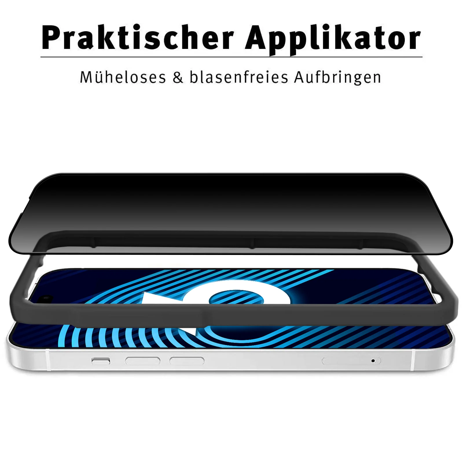 arktis iPhone 16 PRIVACY Displayschutz GLAS - hüllenfreundlich - Image 5