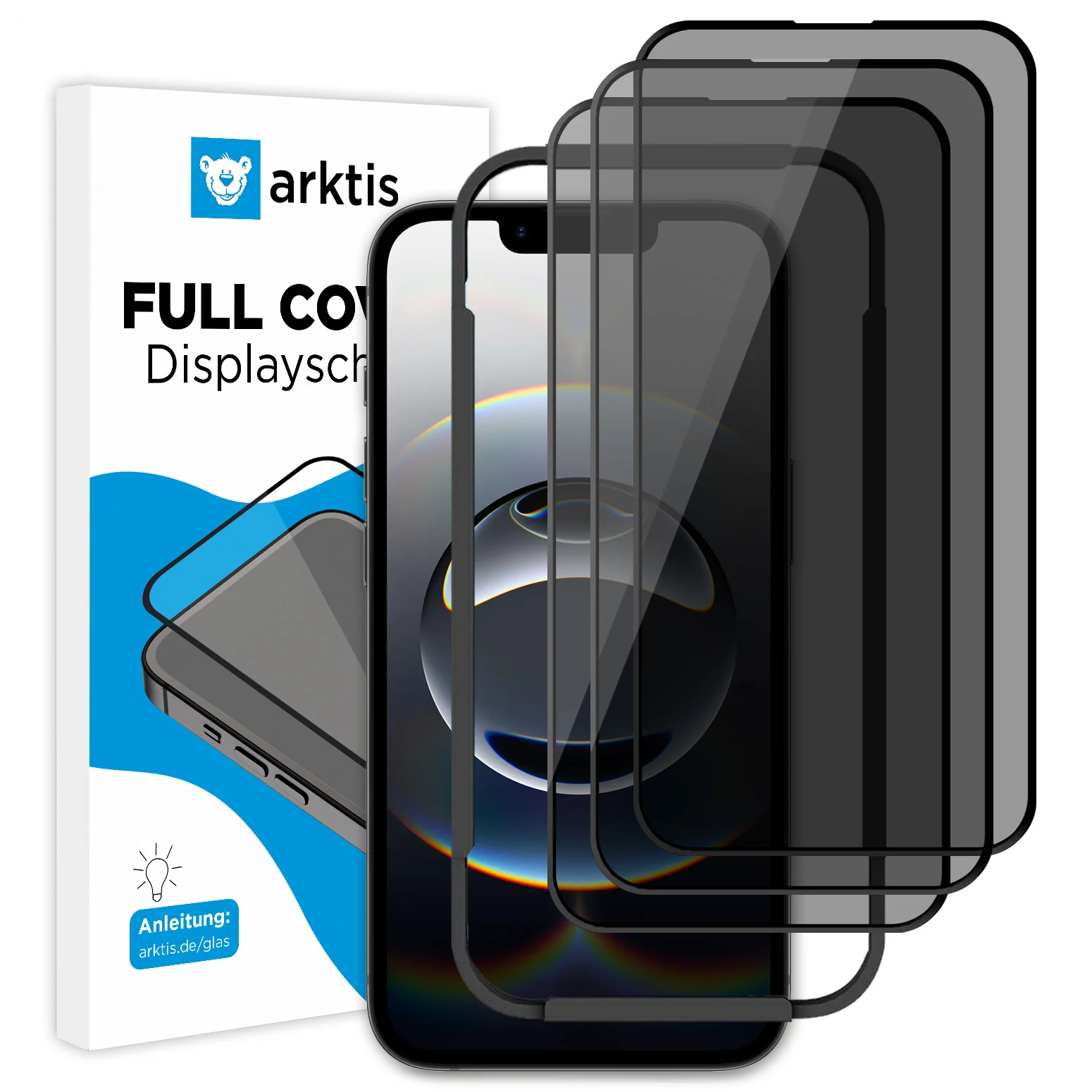 arktis iPhone 16e PRIVACY Displayschutz GLAS - hüllenfreundlich - Image 7