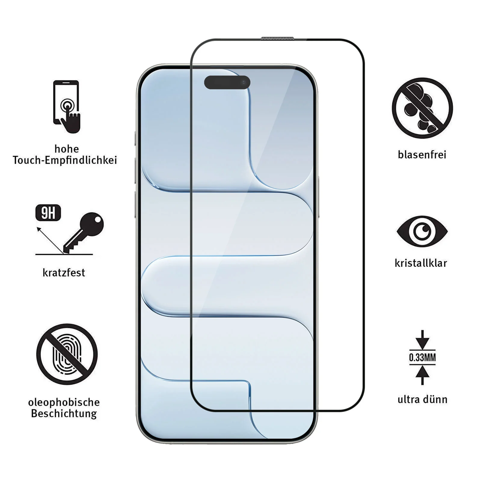 arktis iPhone Air Displayschutzfolie - Staubfrei ohne Blasen - Image 6
