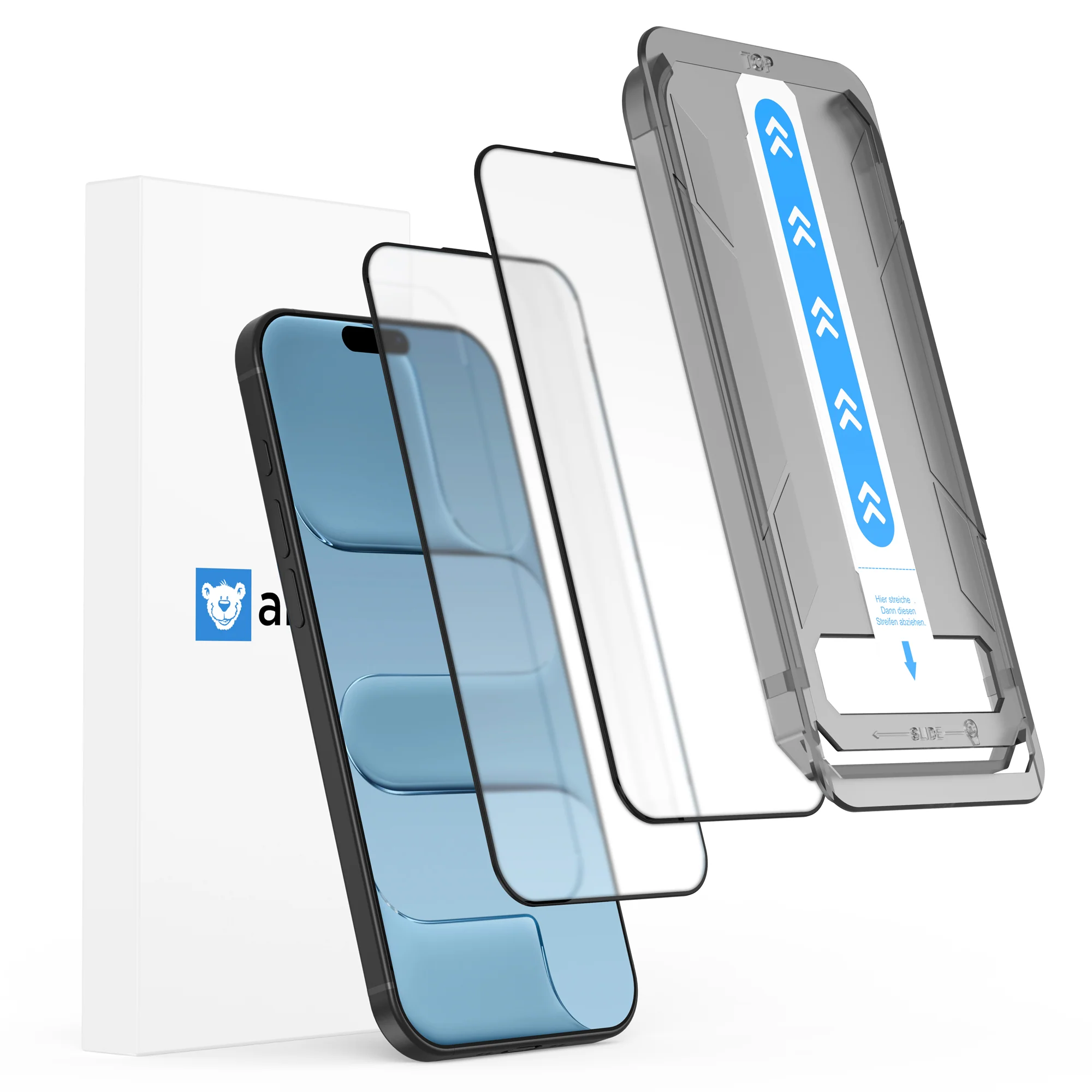arktis iPhone Air MATT Displayschutzfolie - Staubfrei ohne Blasen