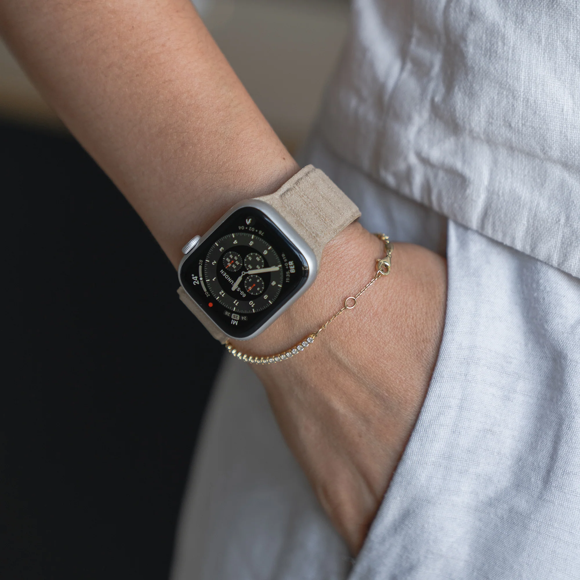 arktisband Apple Watch magnetisches Armband aus Alcantara - Image 12