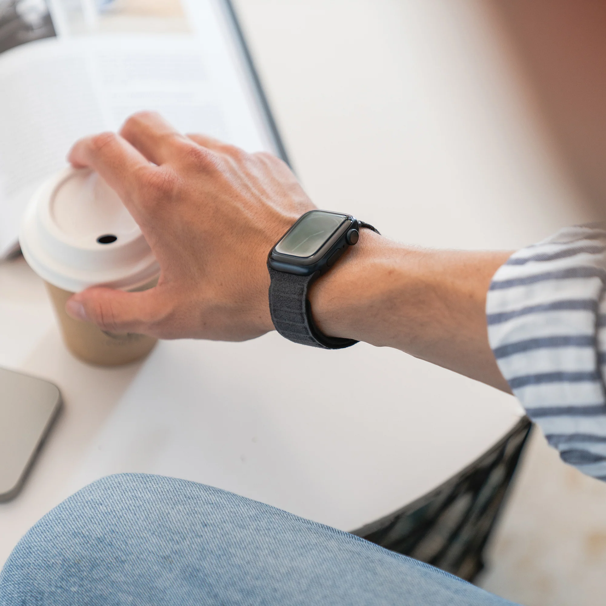 arktisband Apple Watch magnetisches Armband aus Alcantara - Image 5