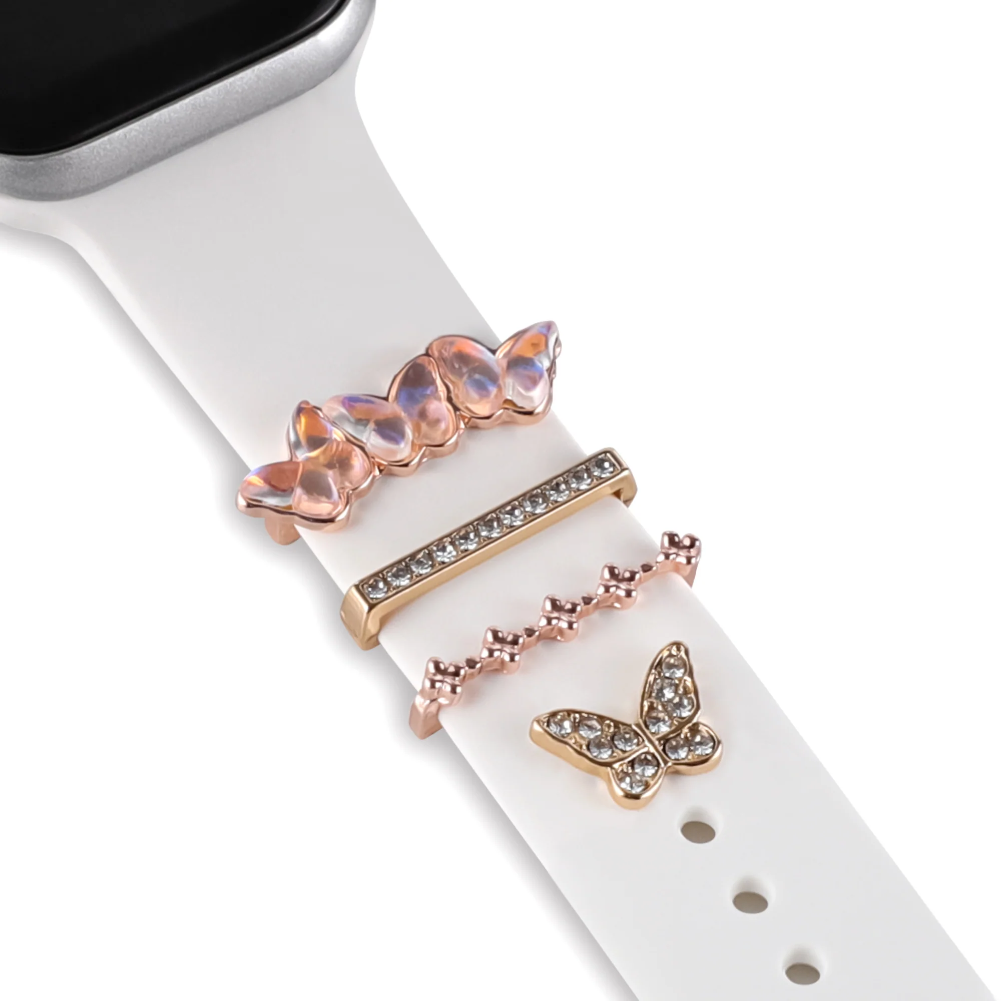 arktisband Apple Watch Charms "Diamond Butterfly" - Roségold - Image 2