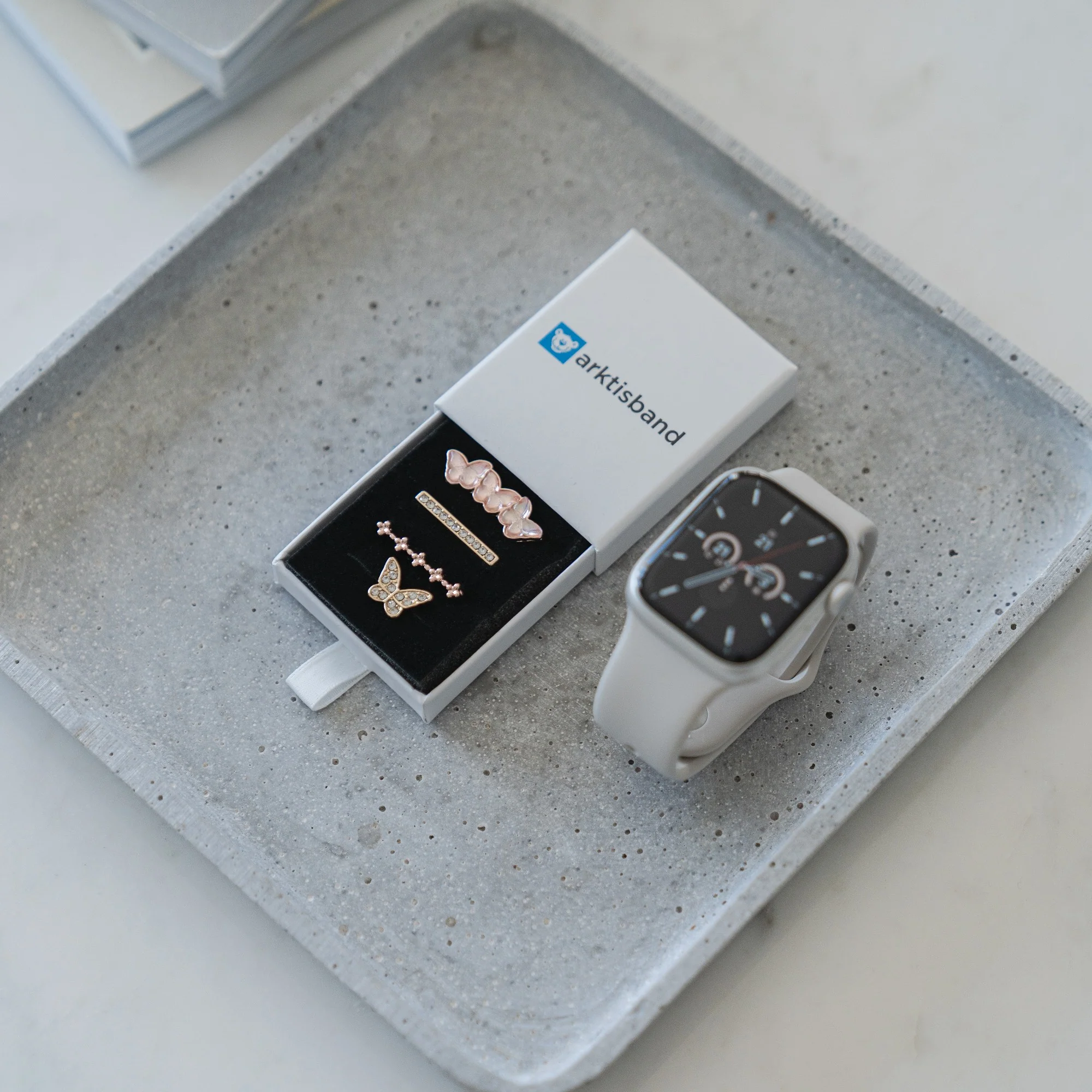 arktisband Apple Watch Charms "Diamond Butterfly" - Roségold - Image 3