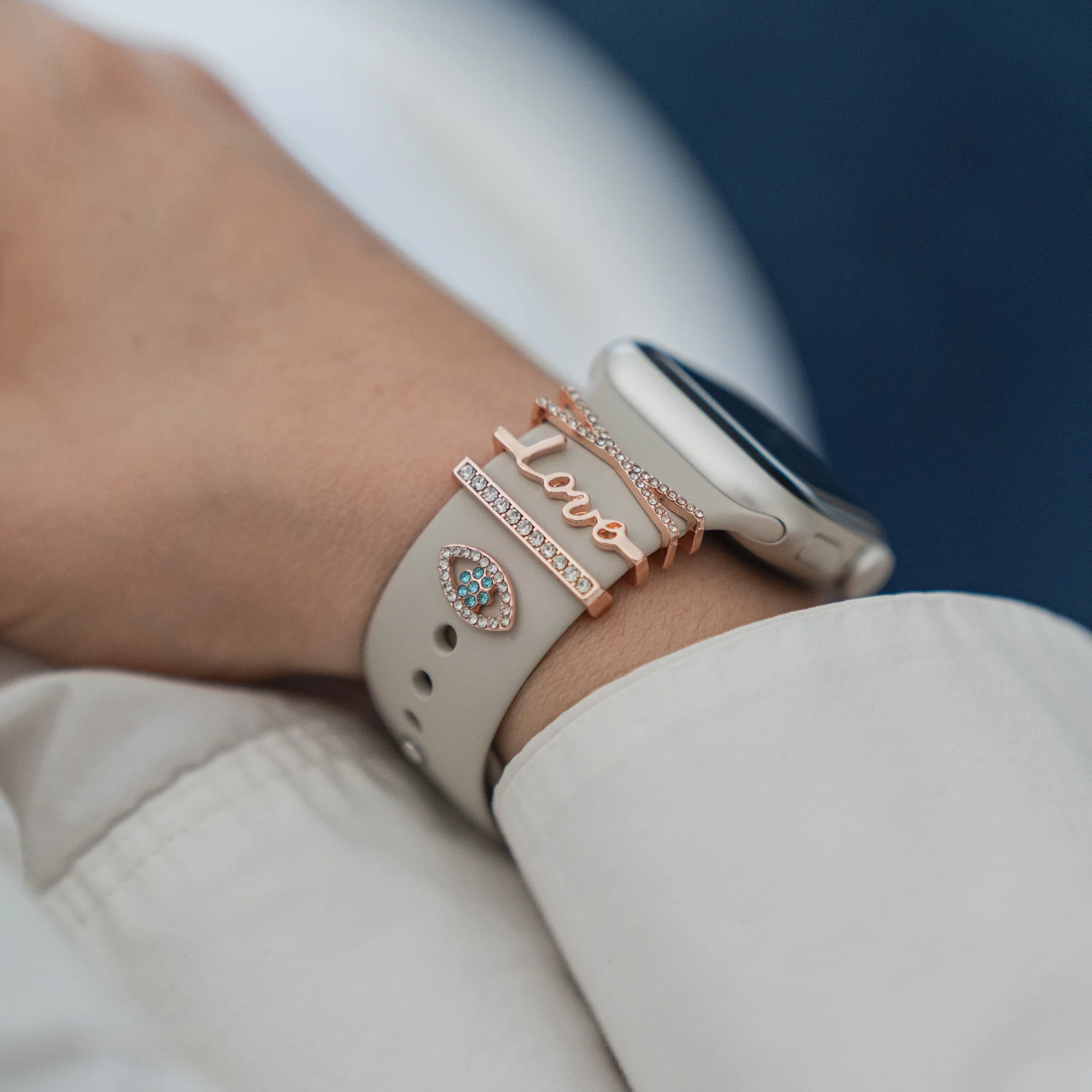 arktisband Apple Watch Charms "Diamond Love" - Roségold