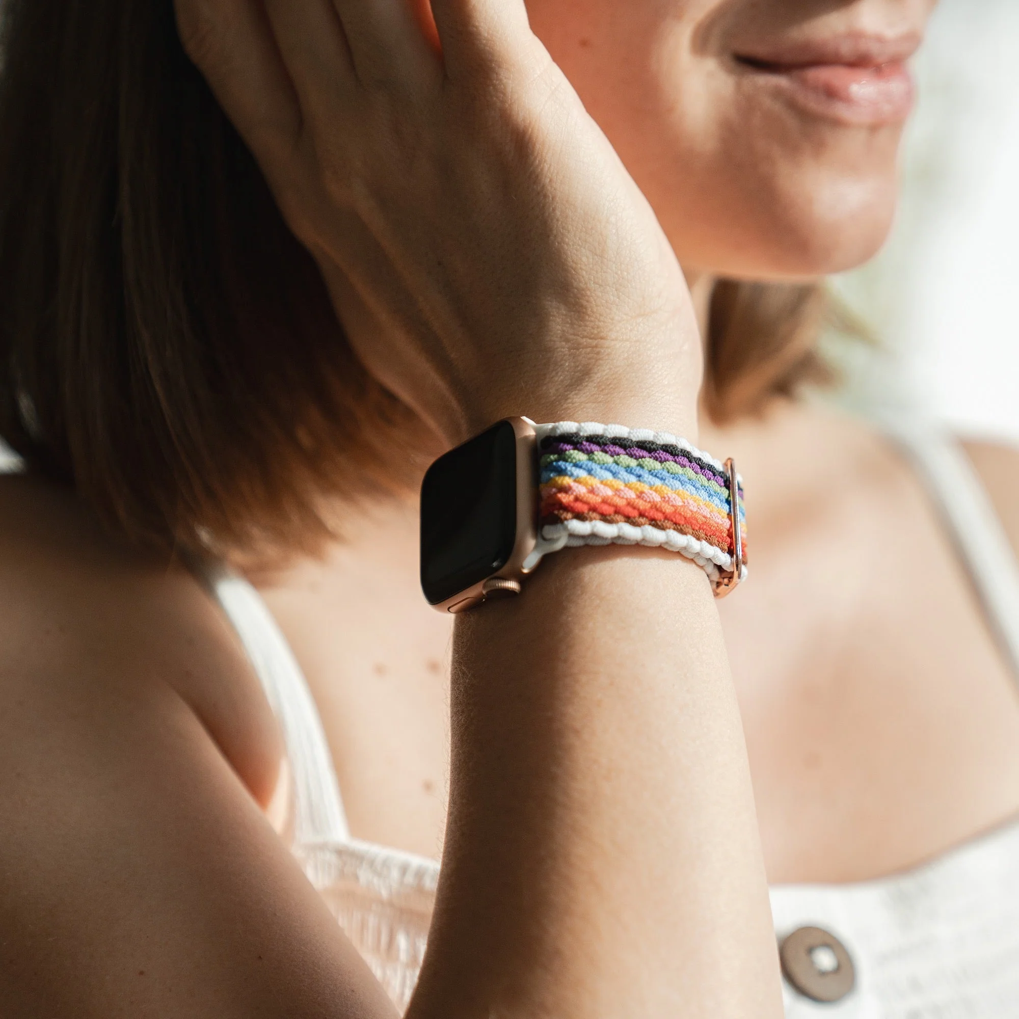 arktisband Apple Watch geflochtenes Flex Loop Pride Armband - Image 8
