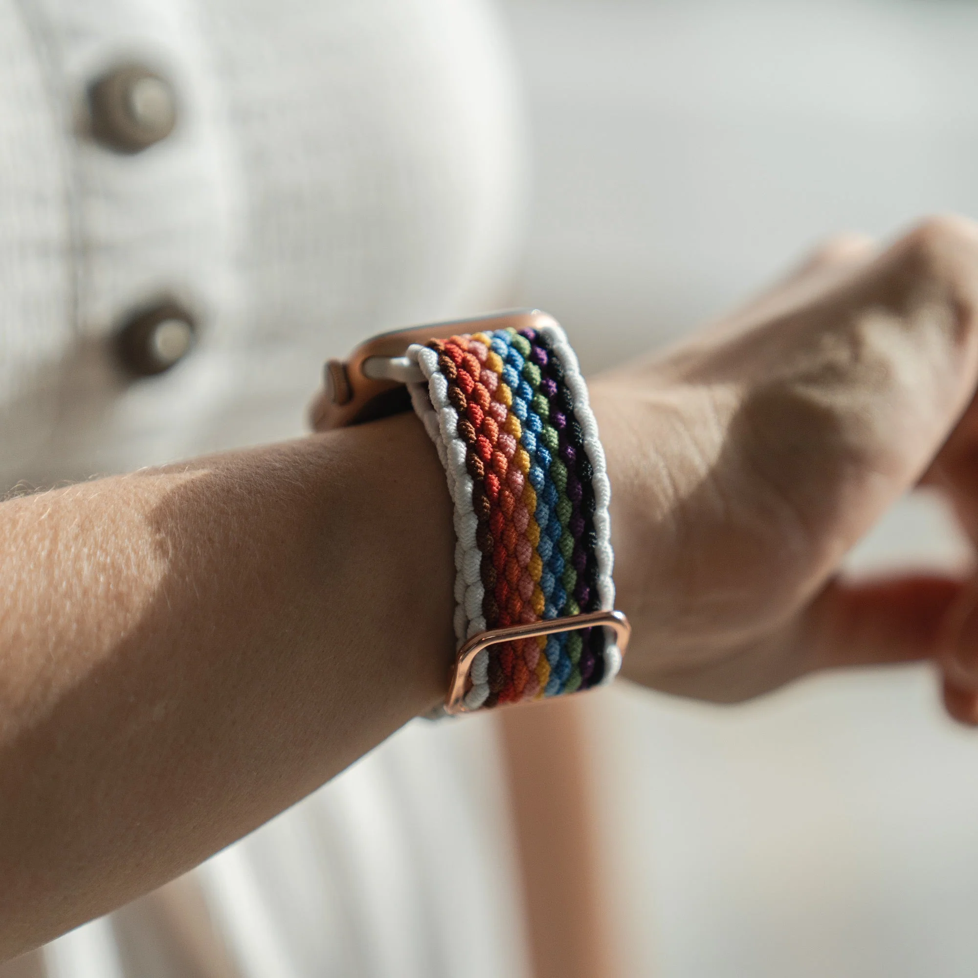 arktisband Apple Watch geflochtenes Flex Loop Pride Armband - Image 9