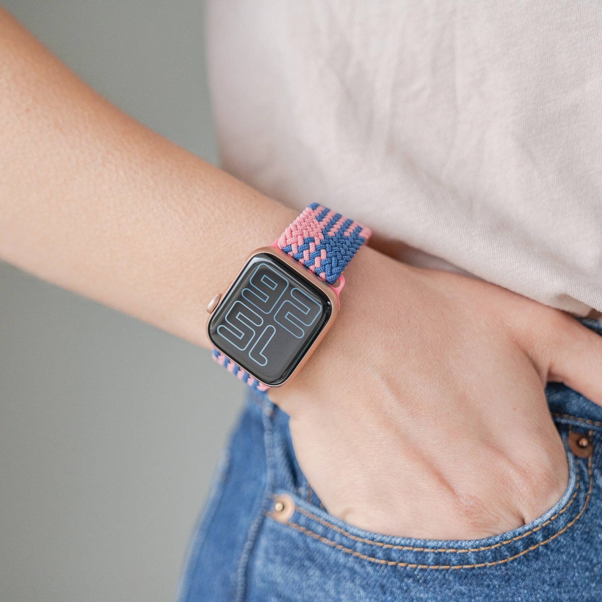 arktisband Apple Watch geflochtenes Flex Loop TwoTone Armband - Image 21