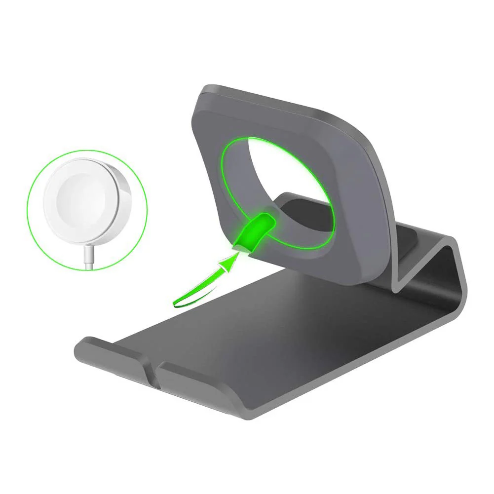 arktisband Apple Watch Ladestation aus Aluminium - Space Grau - Image 4