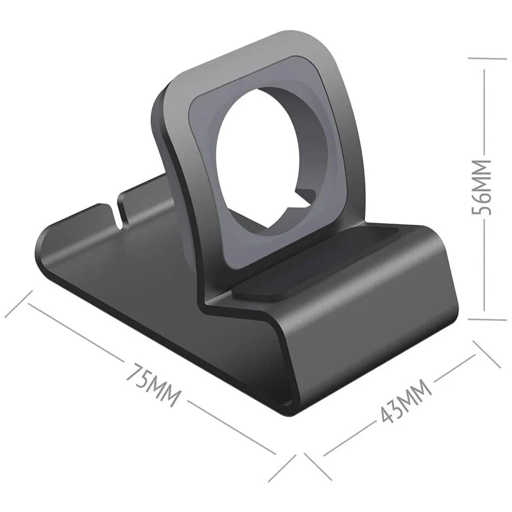 arktisband Apple Watch Ladestation aus Aluminium - Space Grau - Image 5