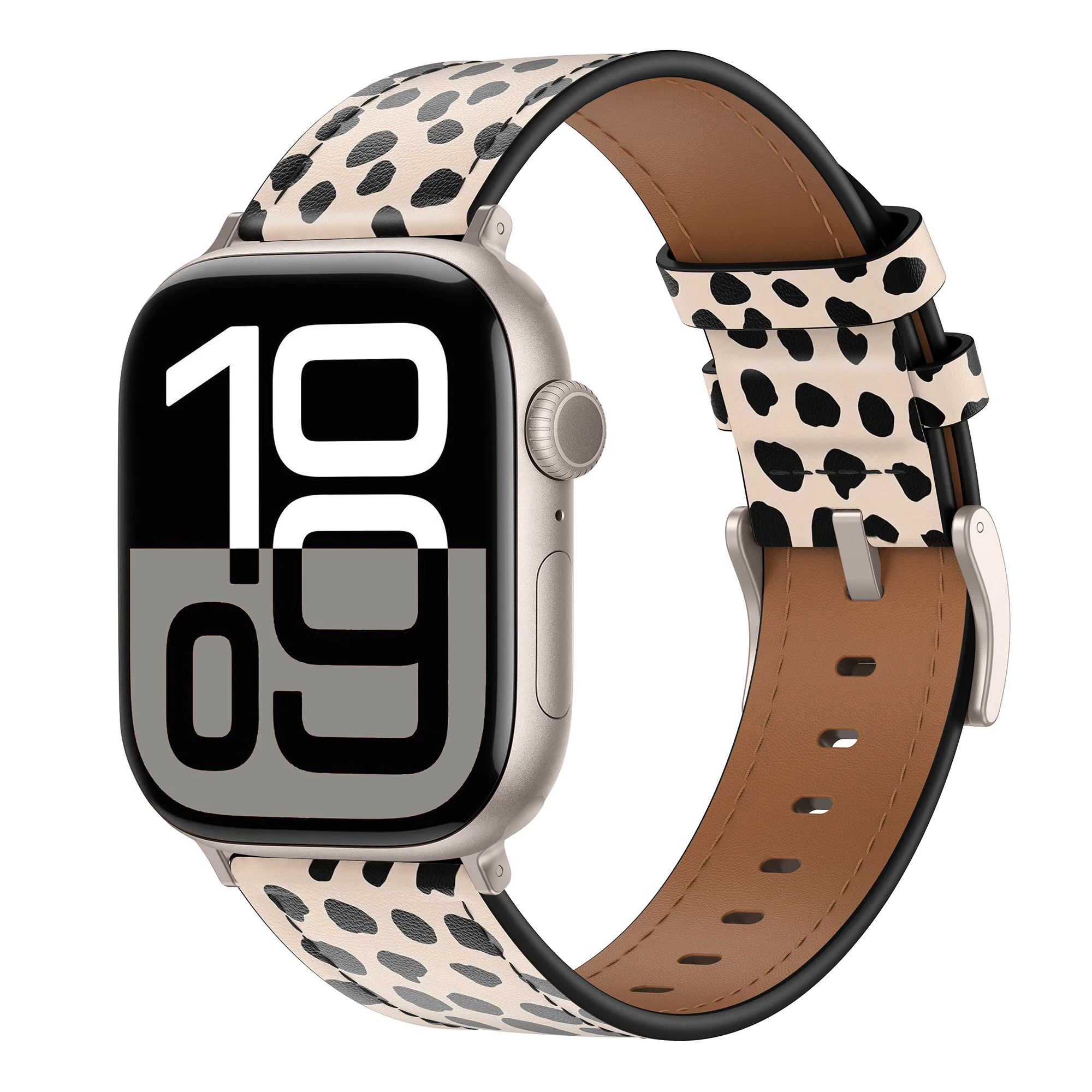 arktisband Apple Watch Lederarmband „Studio“ - Cheetah