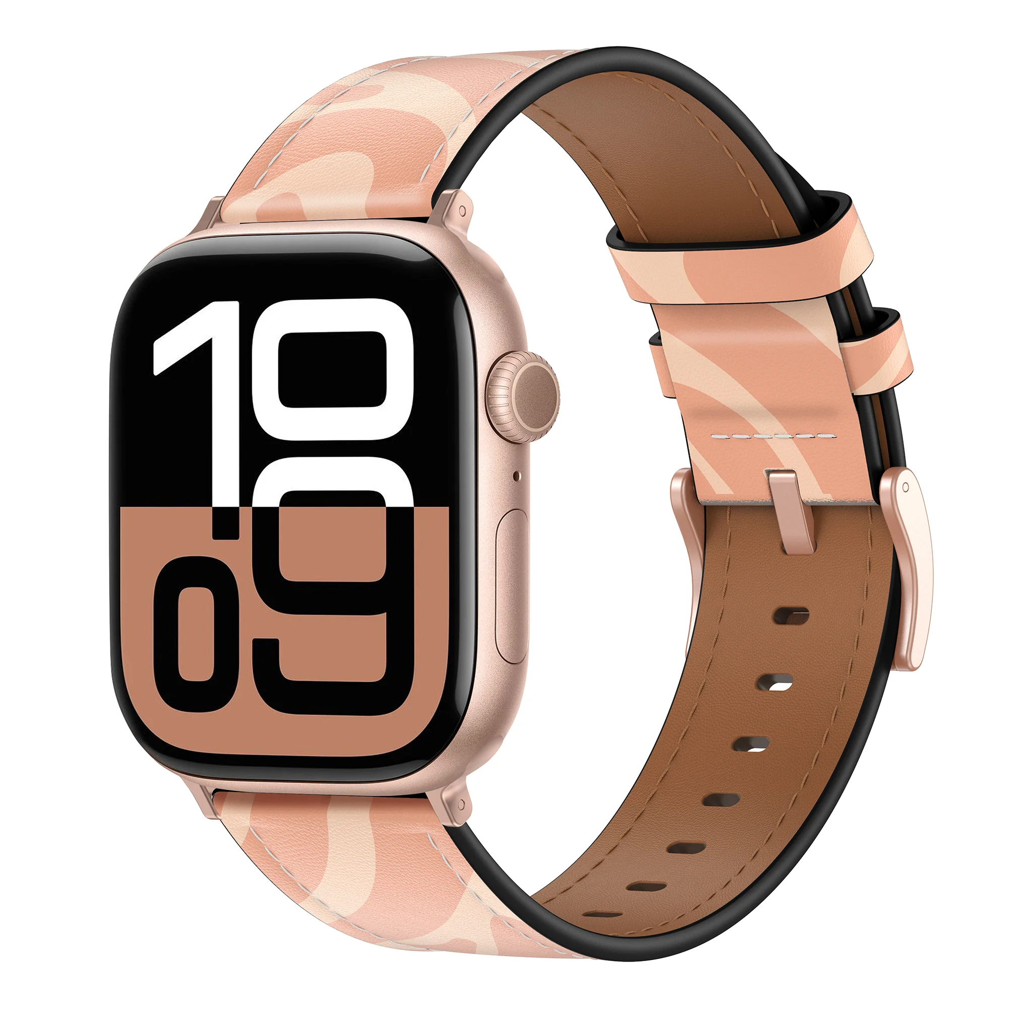 arktisband Apple Watch Lederarmband „Studio“ - Organic Waves - Image 3