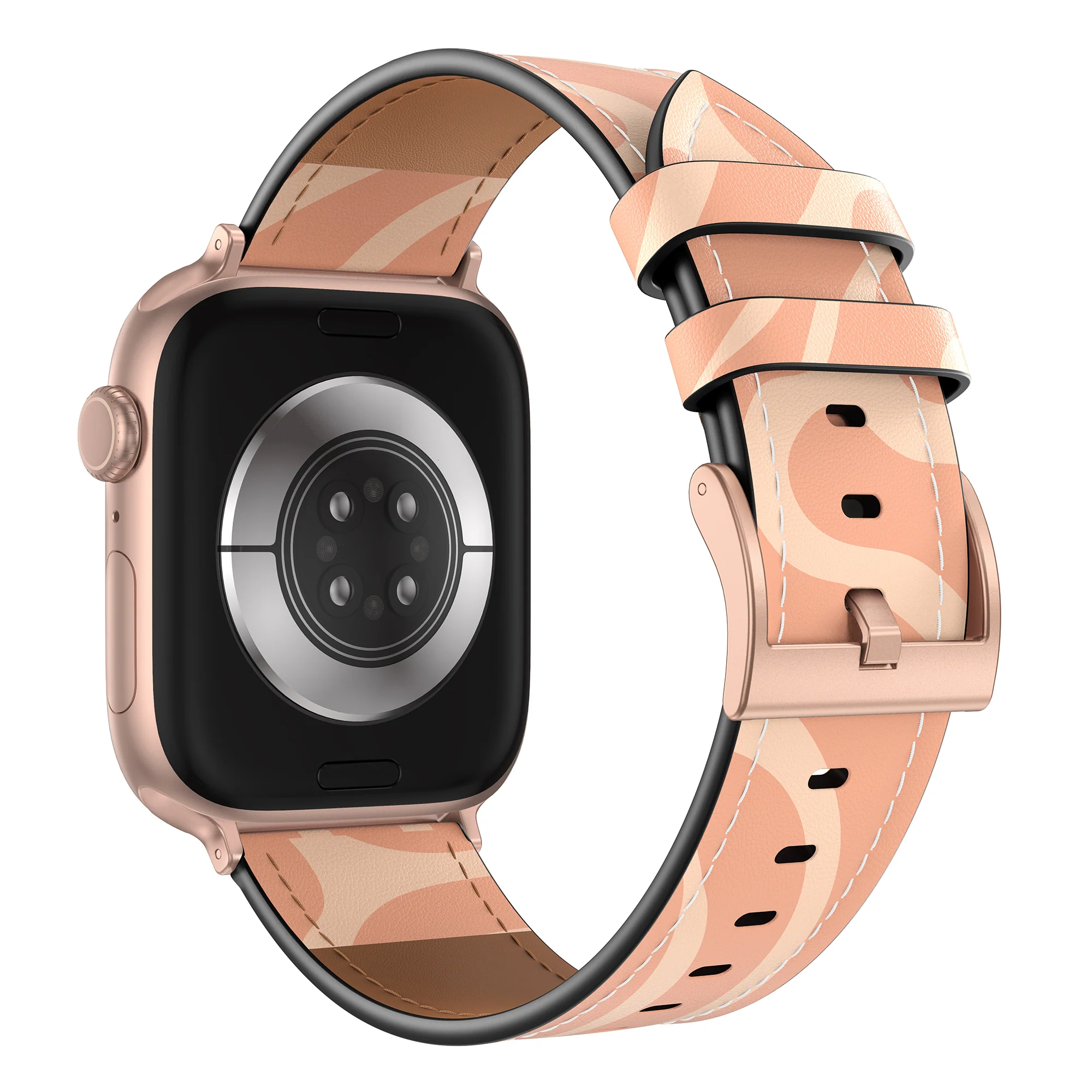 arktisband Apple Watch Lederarmband „Studio“ - Organic Waves - Image 4