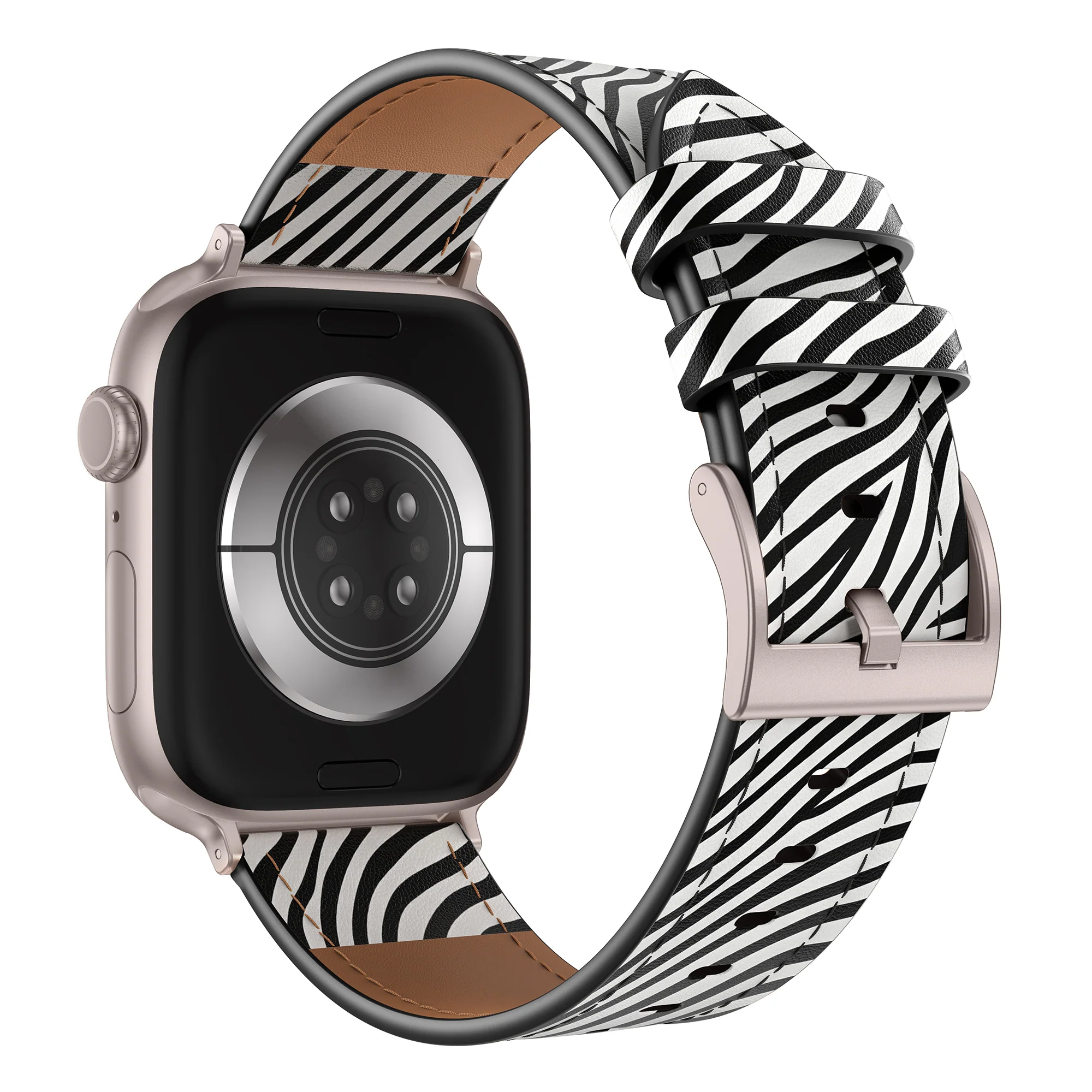 arktisband Apple Watch Lederarmband „Studio“ - Zebra - Image 2