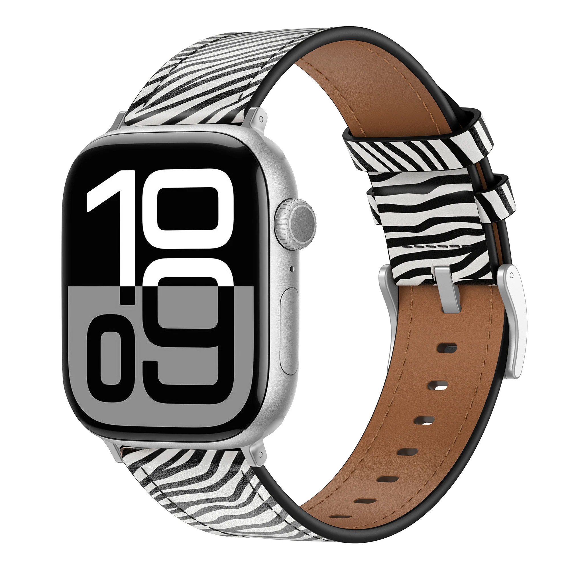 arktisband Apple Watch Lederarmband „Studio“ - Zebra - Image 5